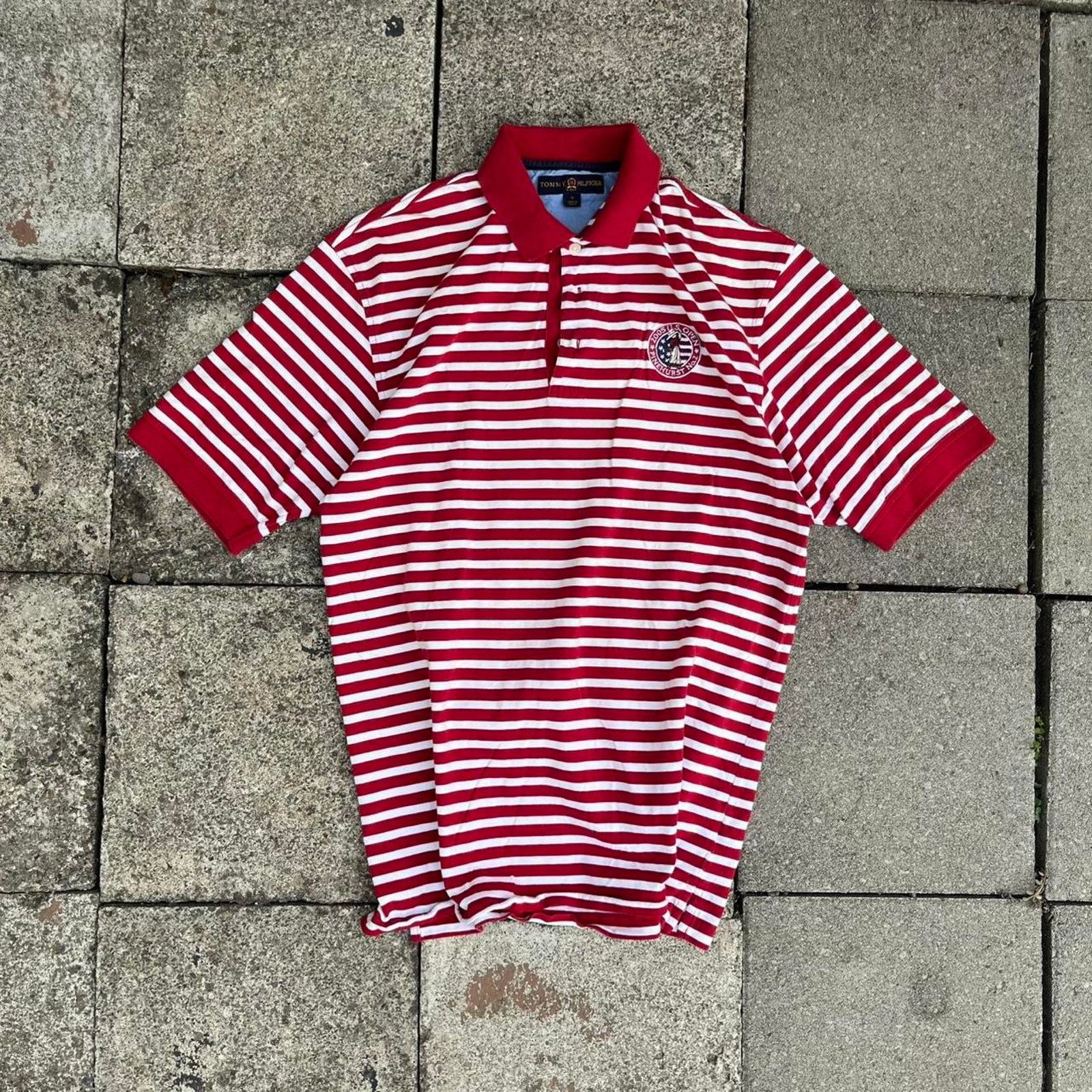 Tommy Hilfiger Y2K U.S Open Polo PineHurts Tommy Hilfiger Golfing Striped T Size US M / EU 48-50 / 2 - 1 Thumbnail
