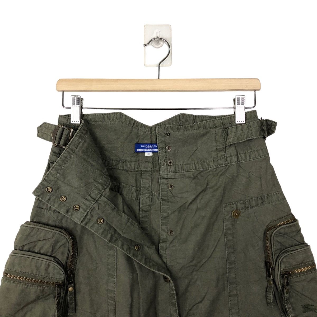 Burberry 🔥RARE DESIGN PUNK STYLE SKIRT CARGO BURBERRY BLUE LABEL Size 26" / US 2 / IT 38 - 5 Thumbnail