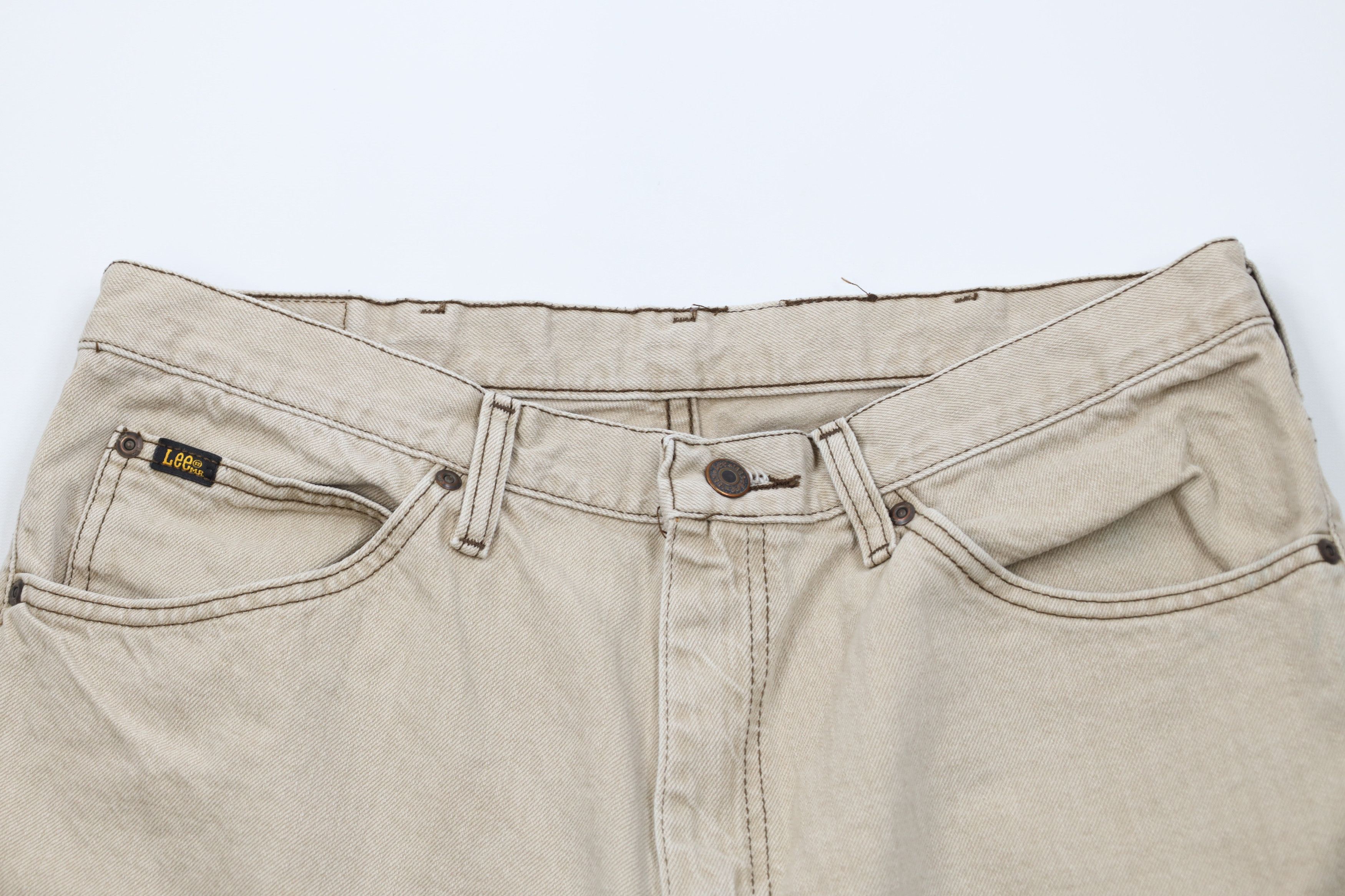 Lee × Vintage Vintage 90s Lee Above Knee Denim Jean Shorts Jorts Cotton Size US 34 / EU 50 - 2 Thumbnail