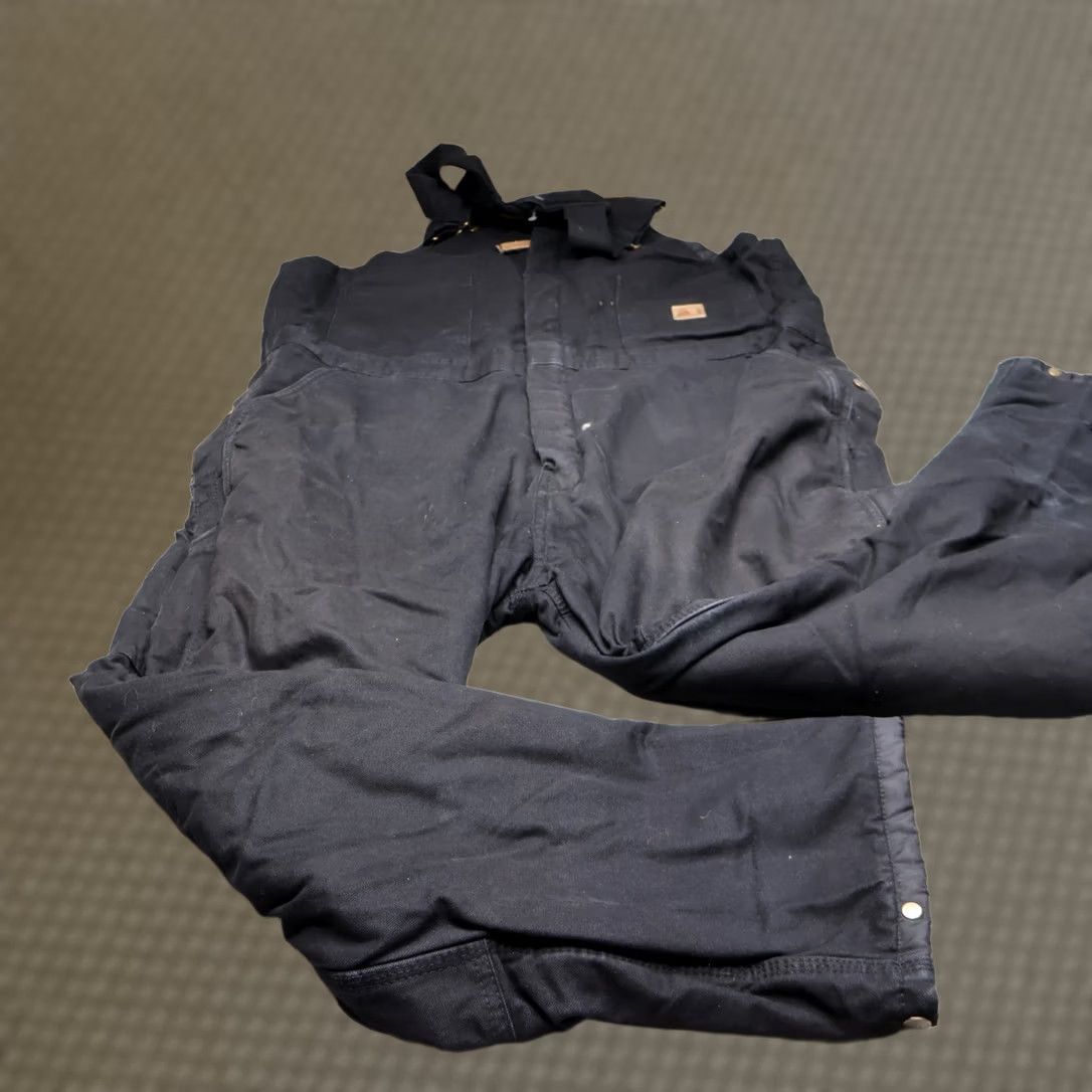 Vintage Berne Bib Overalls Mens XL Black Duck Canvas Rugged Work 42x31 Size US 44 / EU 60 - 1 Thumbnail