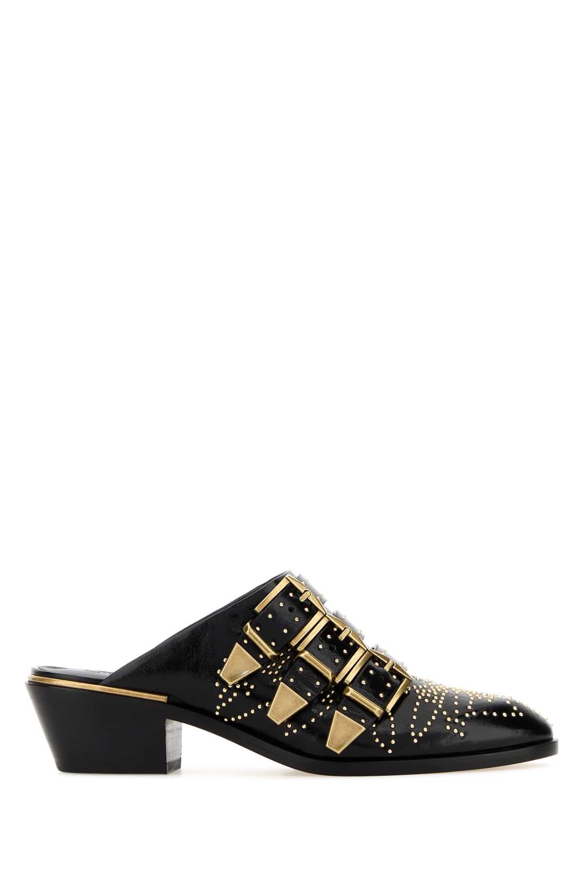 Chloe Black Leather Susan Mules Size US 6 / IT 36 - 1 Thumbnail