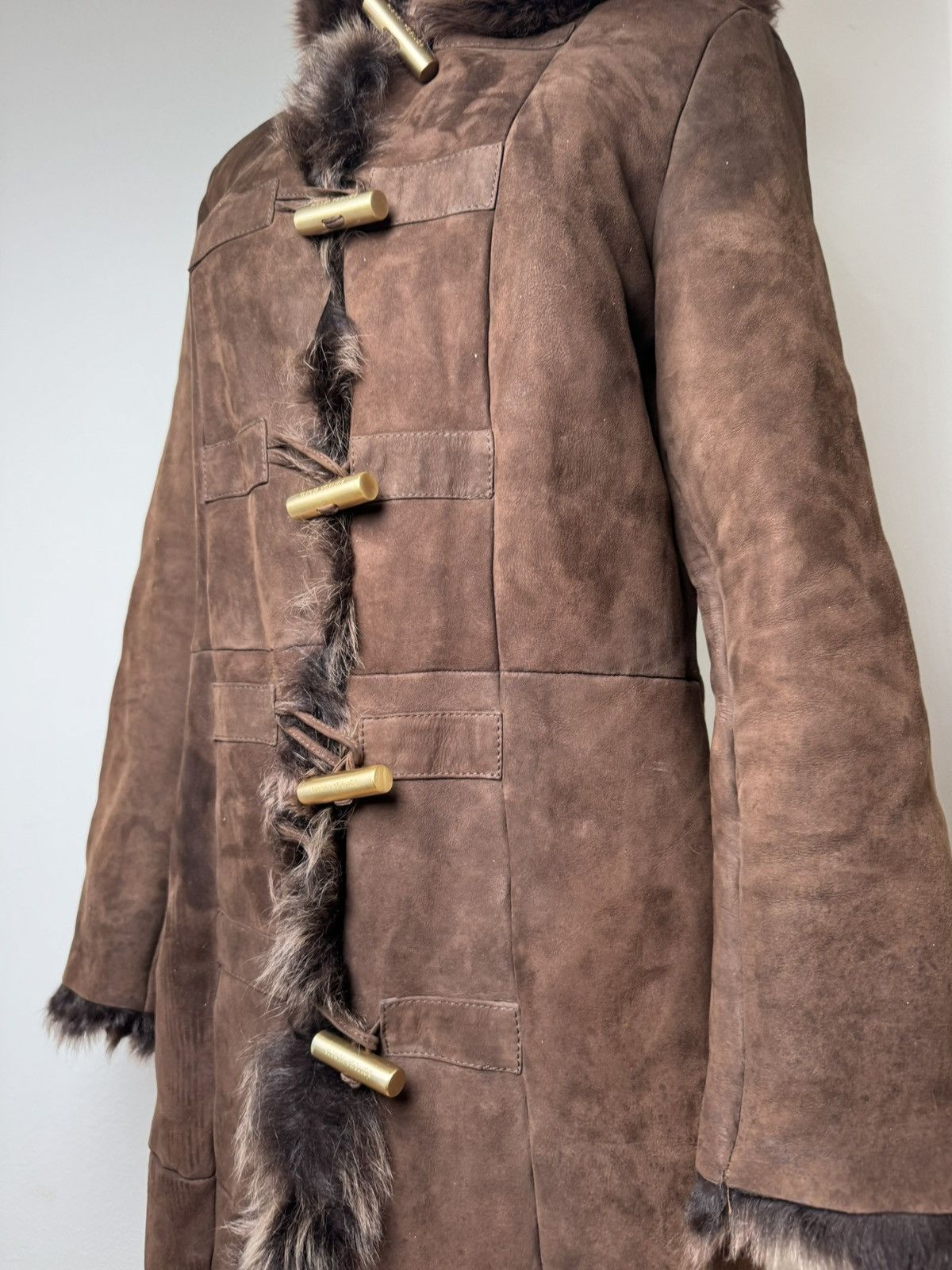 Bottega Veneta Vintage Bottega Veneta Leather Fur Coat 40/L Size L / US 10 / IT 46 - 5 Thumbnail