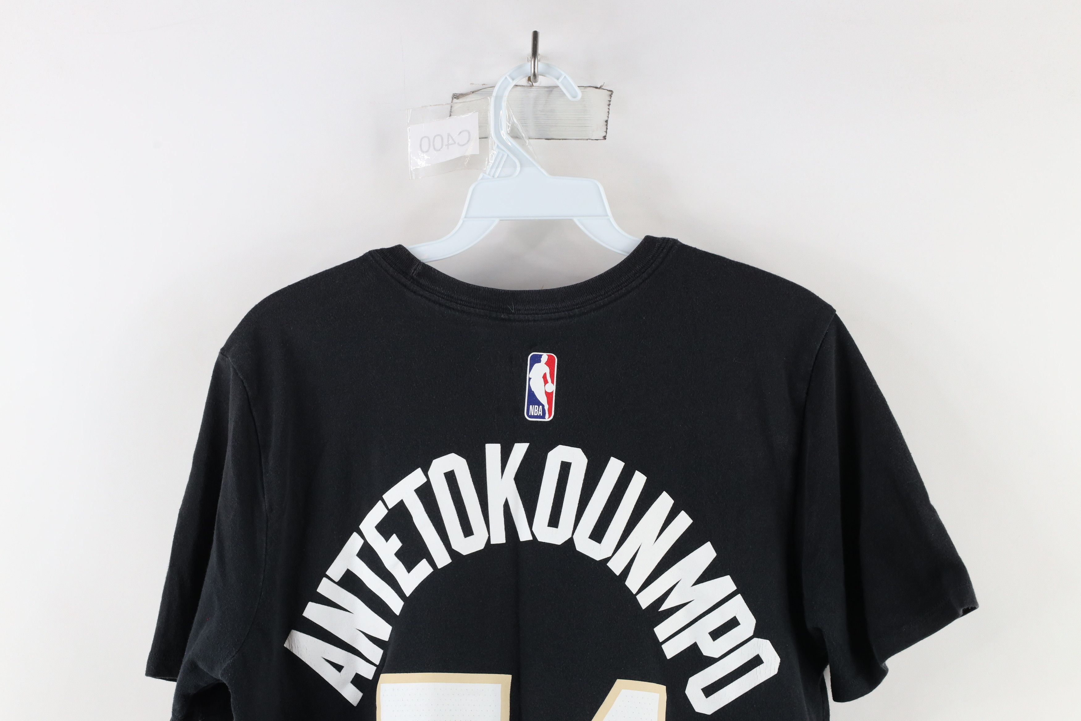 Nike × Vintage Nike Antetokounmpo Milwaukee Bucks Basketball T-Shirt Black Size US M / EU 48-50 / 2 - 13 Thumbnail