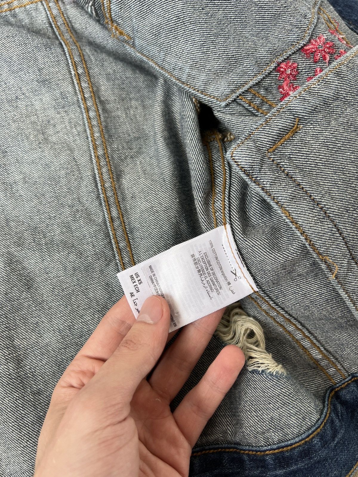 Juicy Couture Vintage RARE Juicy Couture Black Label Denim Jacket Size XS / US 0-2 / IT 36-38 - 11 Thumbnail