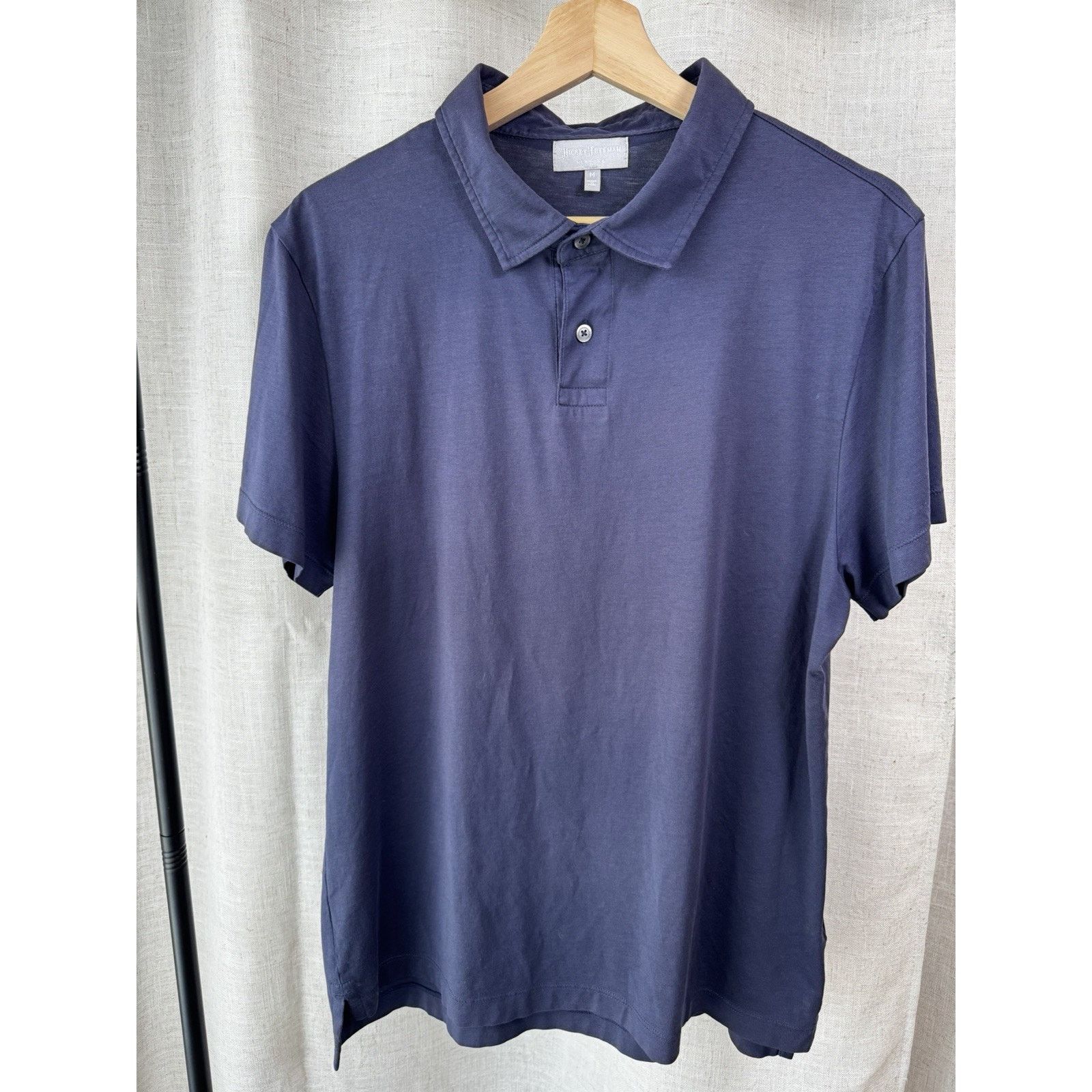 Hickey Freeman Hickey Freeman Navy Pima Cotton Polo (M) Size US M / EU 48-50 / 2 - 1 Thumbnail