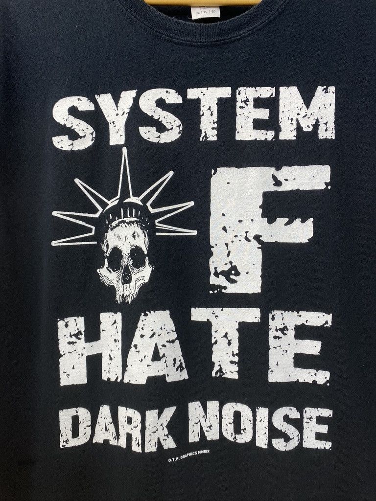 Band Tees × Gildan 10s System Of Hate Dark Noise English Punk Band Promo Tee Size US XL / EU 56 / 4 - 7 Thumbnail