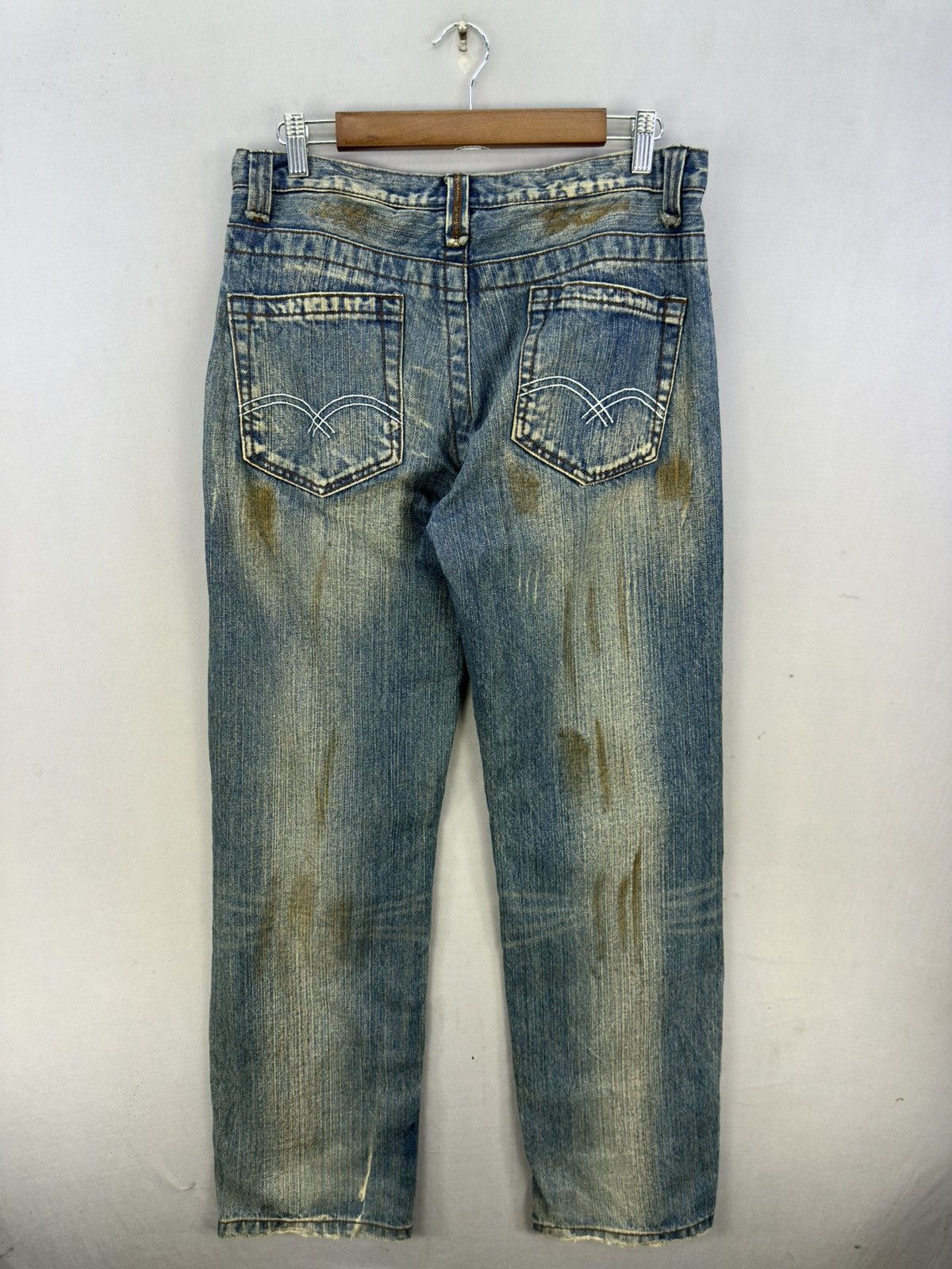 If Six Was Nine SixStarExclusiveDesign Distressed Straight Cut Jeans Size US 32 / EU 48 - 5 Thumbnail
