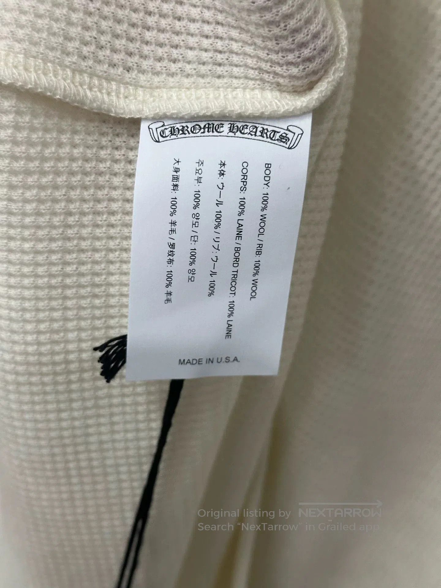 Chrome Hearts Chrome Hearts Waffle Knit. Size US S / EU 44-46 / 1 - 7 Thumbnail