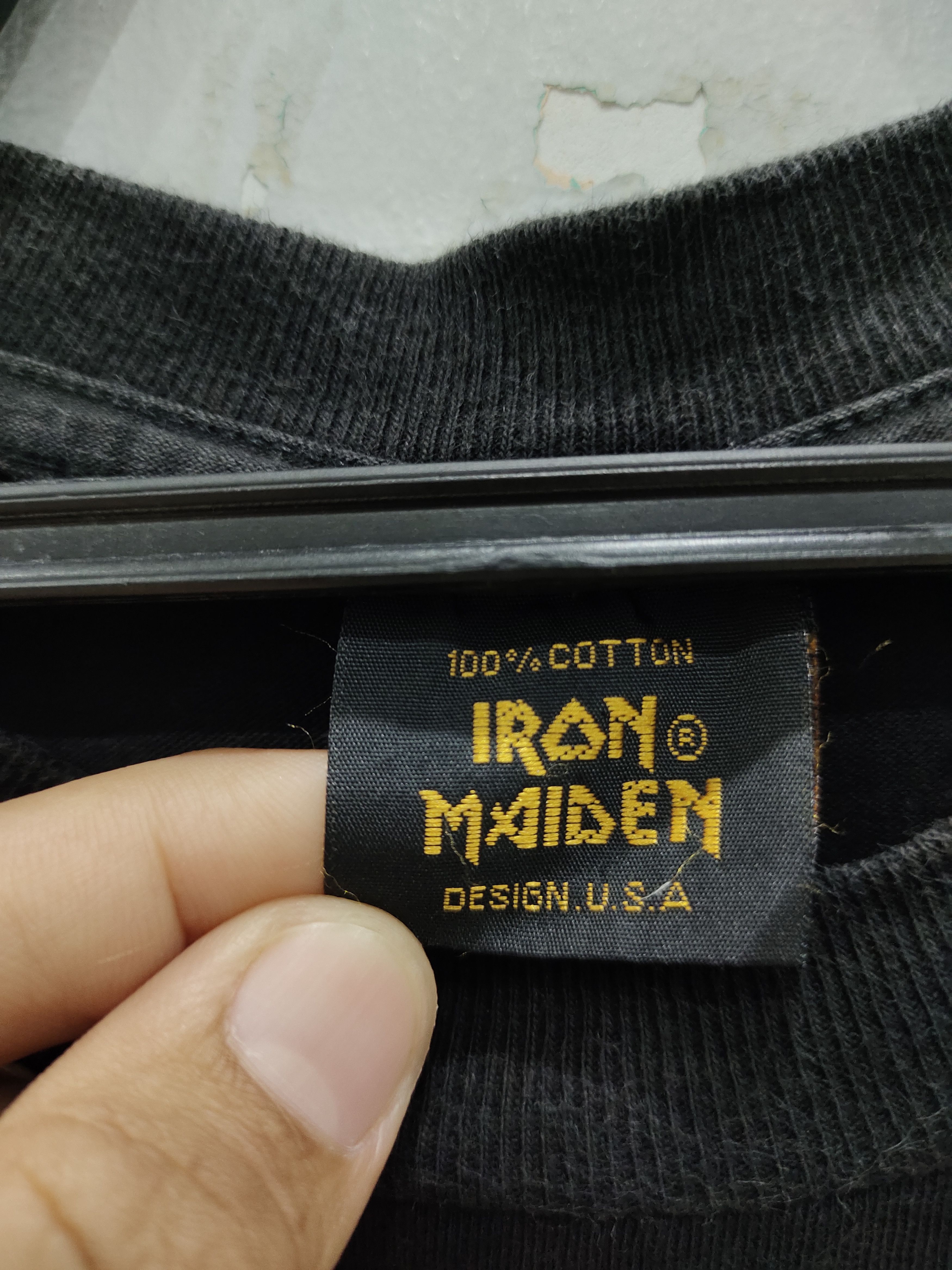 Iron Maiden × Vintage Vintage Rare 90s Bruce Lee Iron Maiden Tag Tee Size US L / EU 52-54 / 3 - 5 Thumbnail