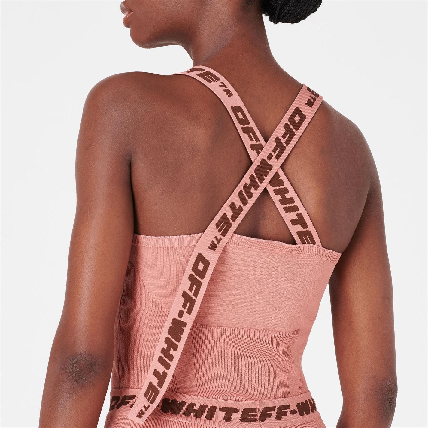 o1g2r1mq1224 Logo Band Tank Top in Pink