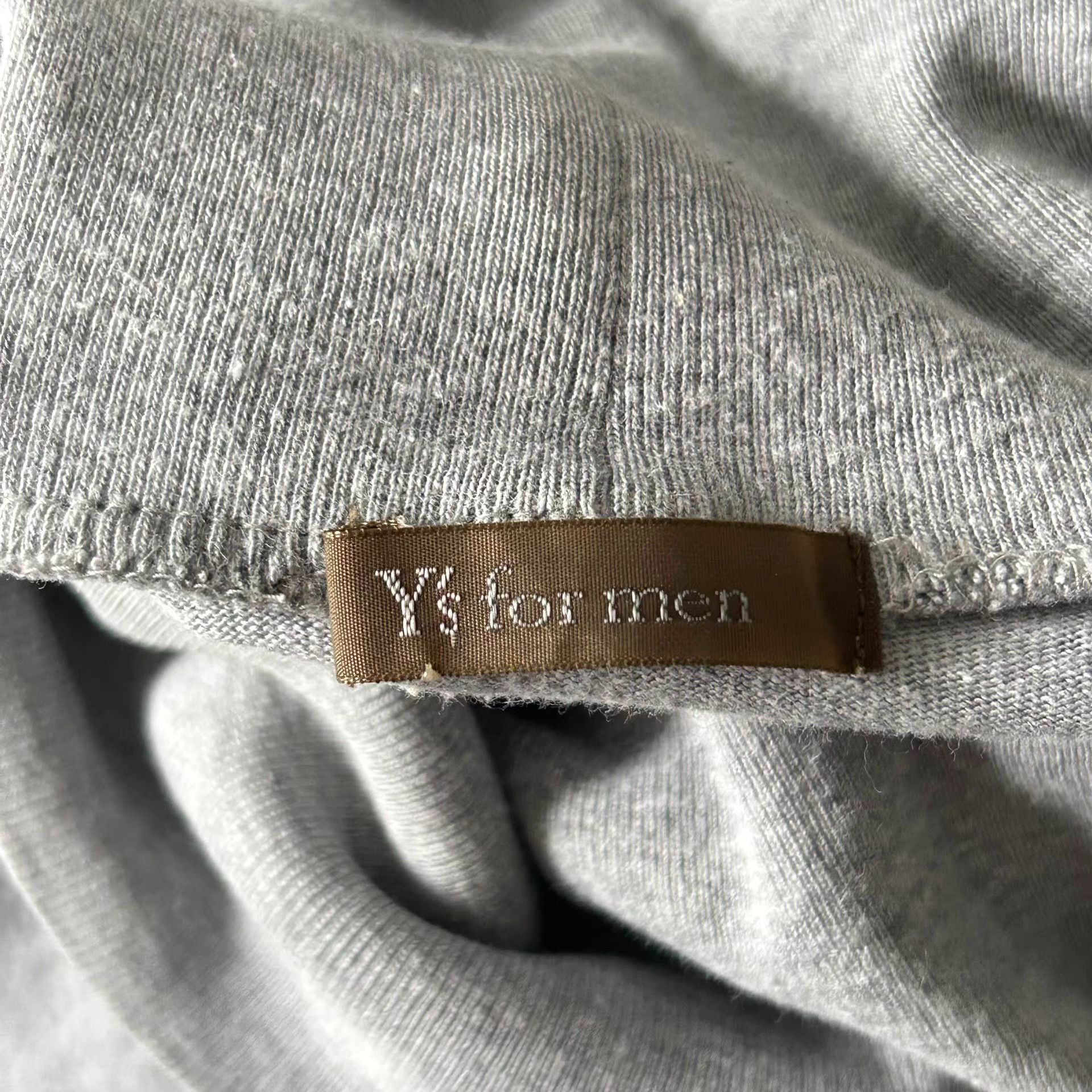Yohji Yamamoto Yohji Yamamoto 00s Printed Mock Neck Long Sleeve T-Shirt K4 Size US L / EU 52-54 / 3 - 4 Thumbnail