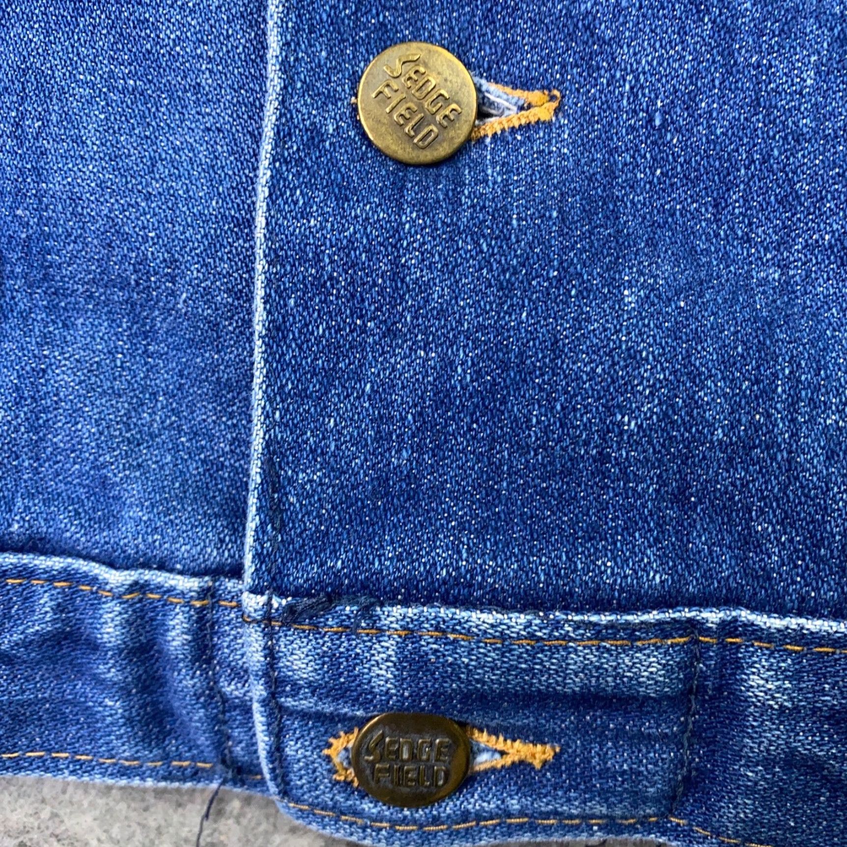 Denime VINTAGE Sedgefield Jacket Denim Trucker Womens Medium Blue 70s 80s USA Made Jacket Womens M Blue 70s 80s Jeans Style USA Fit Regular) Size M / US 6-8 / IT 42-44 - 4 Thumbnail