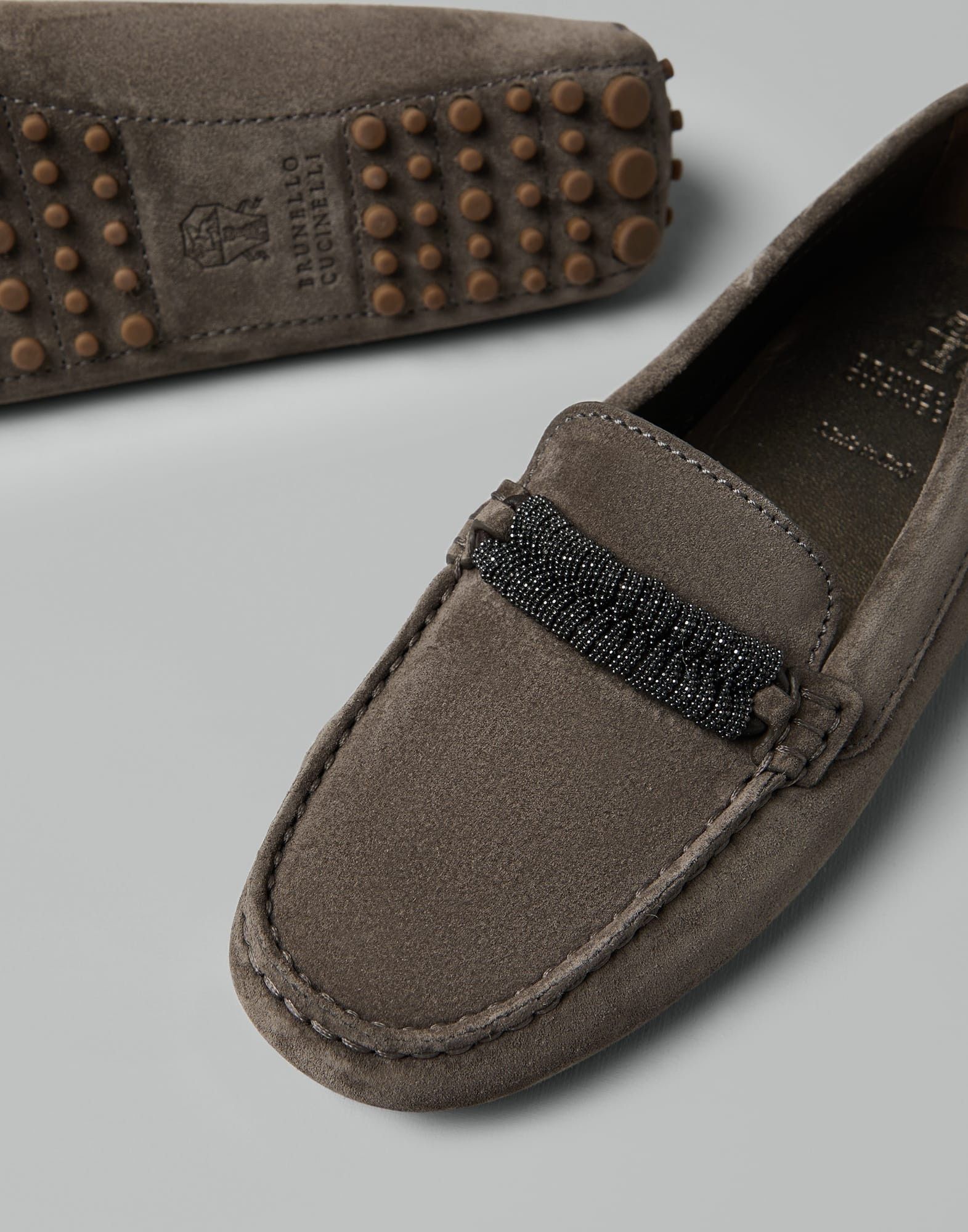 Brunello Cucinelli o1la1rc1a0425 Loafers in Brown Size US 11 / IT 41 - 3 Thumbnail