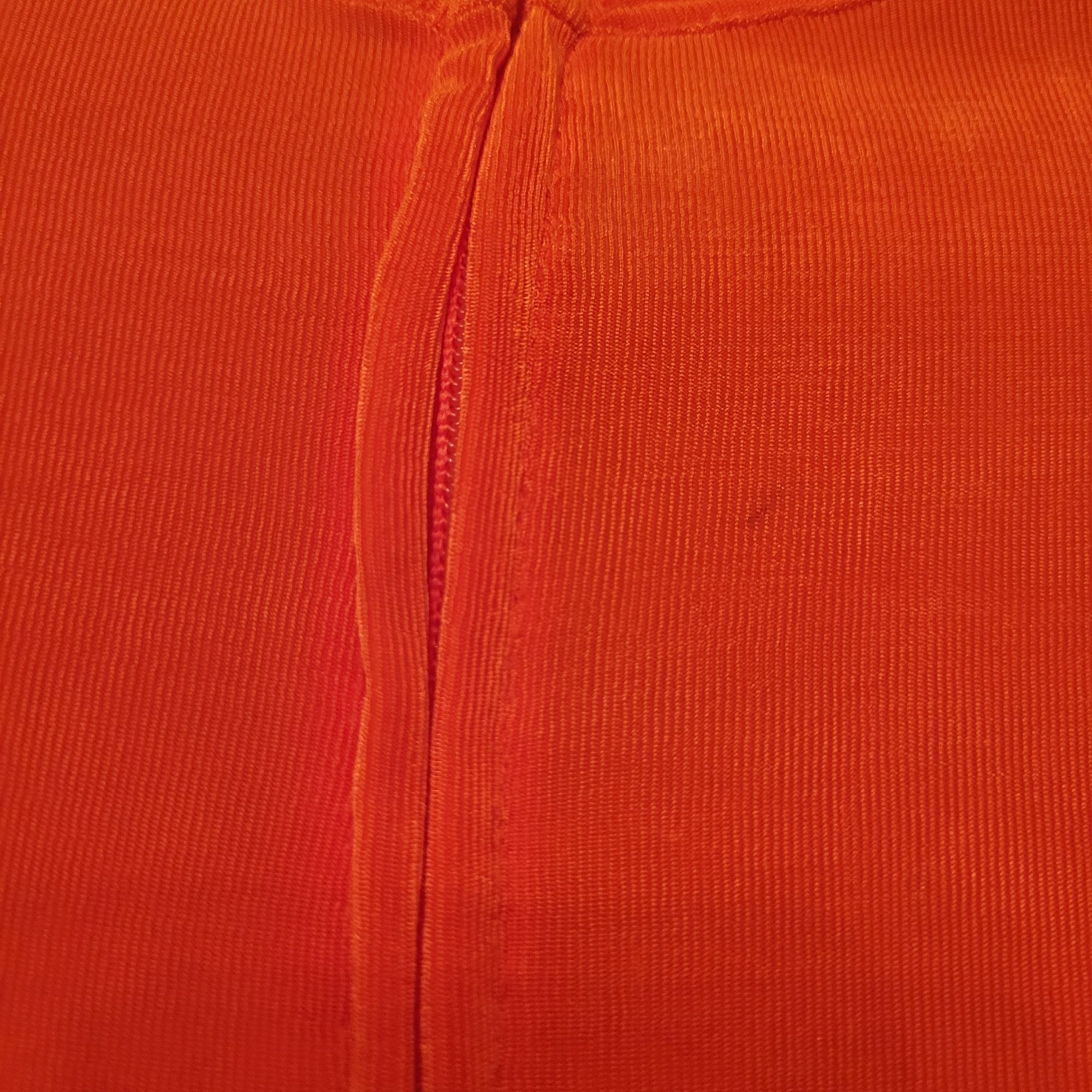 Vintage Vintage Isabel Orange Bodysuit Rhinestone M Liquid Knit Stre Size M / US 6-8 / IT 42-44 - 7 Thumbnail