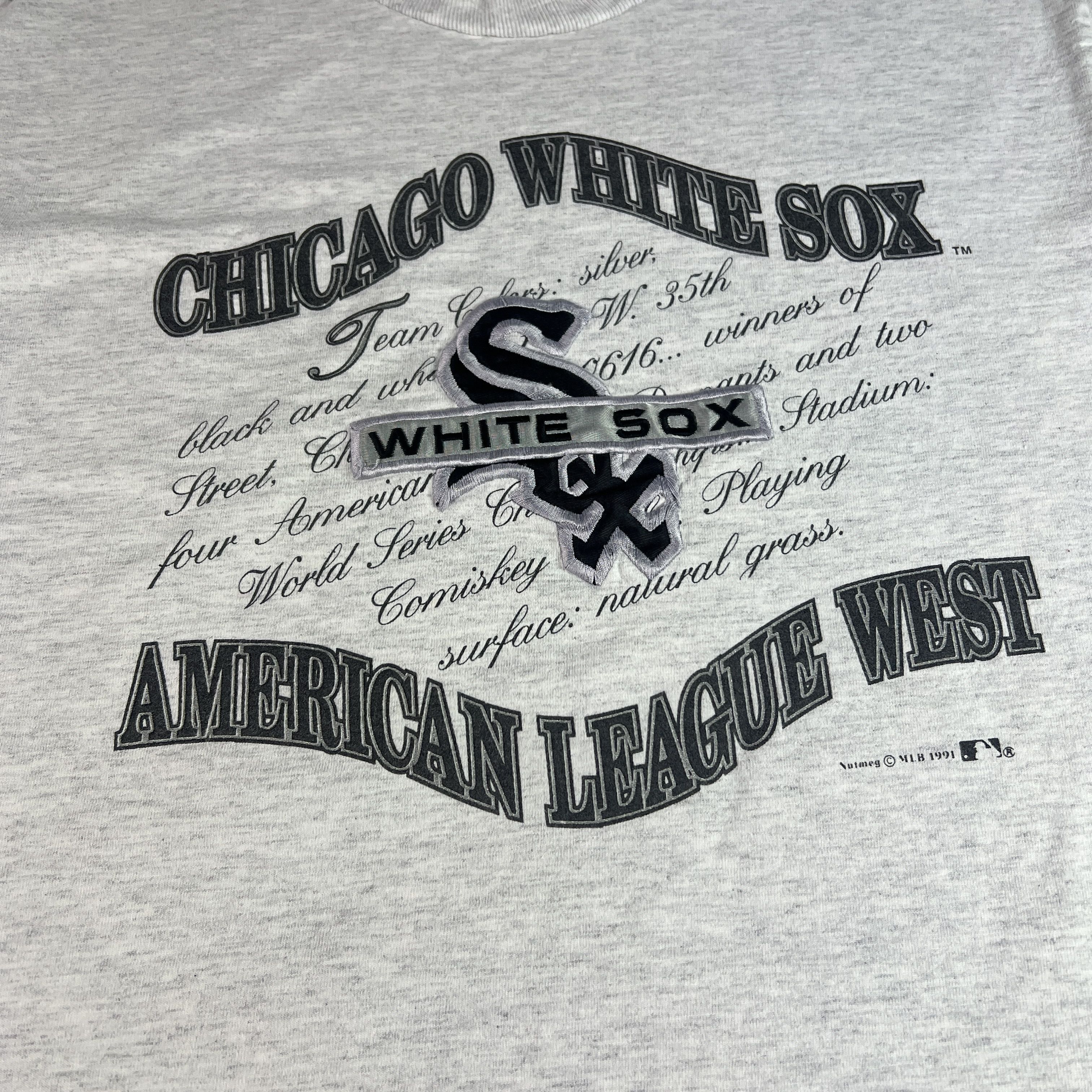 Nutmeg VTG 90s Nutmeg Chicago White Sox Shirt Single Stitch Tee Size US L / EU 52-54 / 3 - 5 Thumbnail