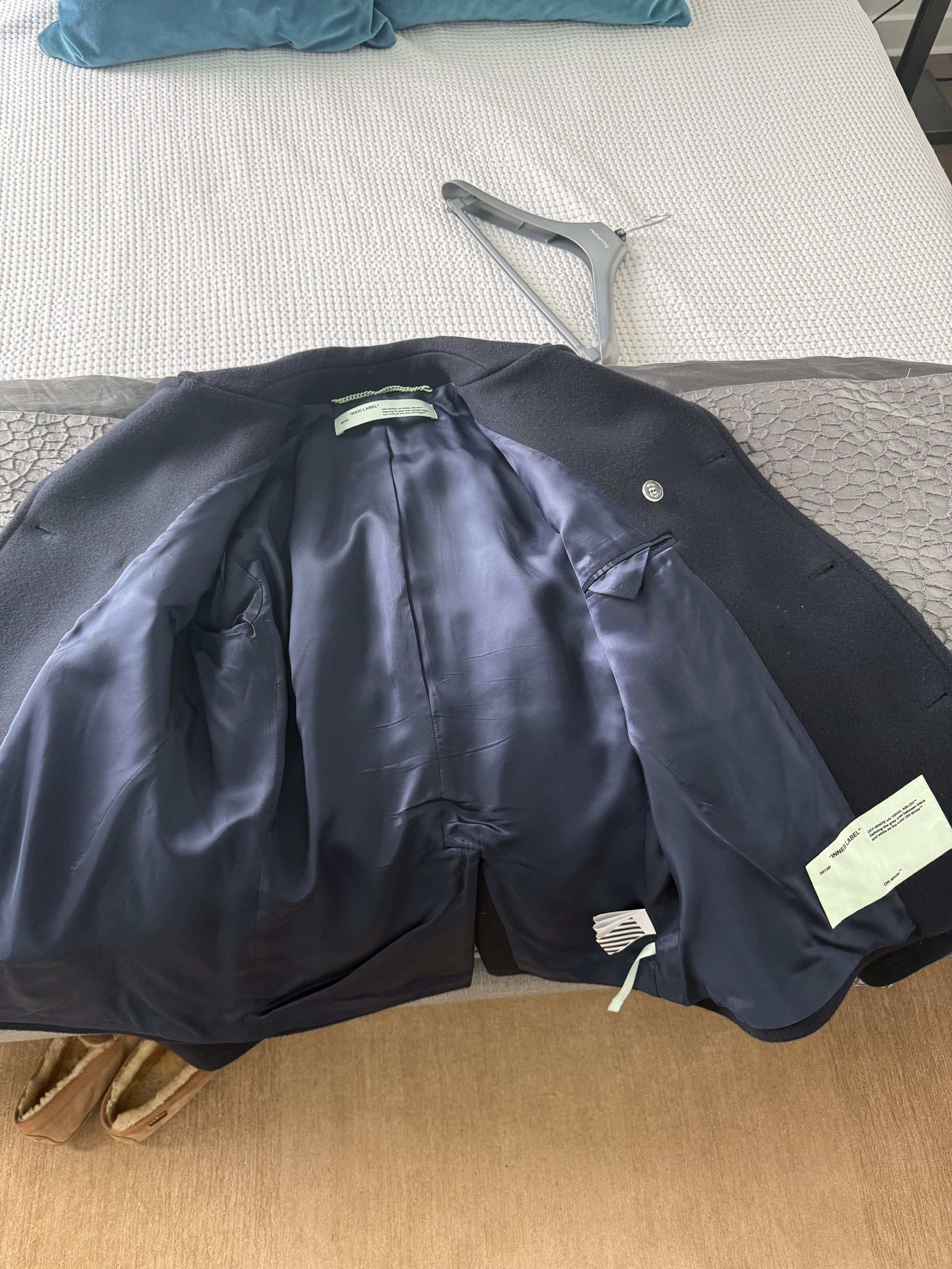 Off-White × Virgil Abloh Off-White Virgil Abloh Wool Peacoat Size US L / EU 52-54 / 3 - 4 Thumbnail