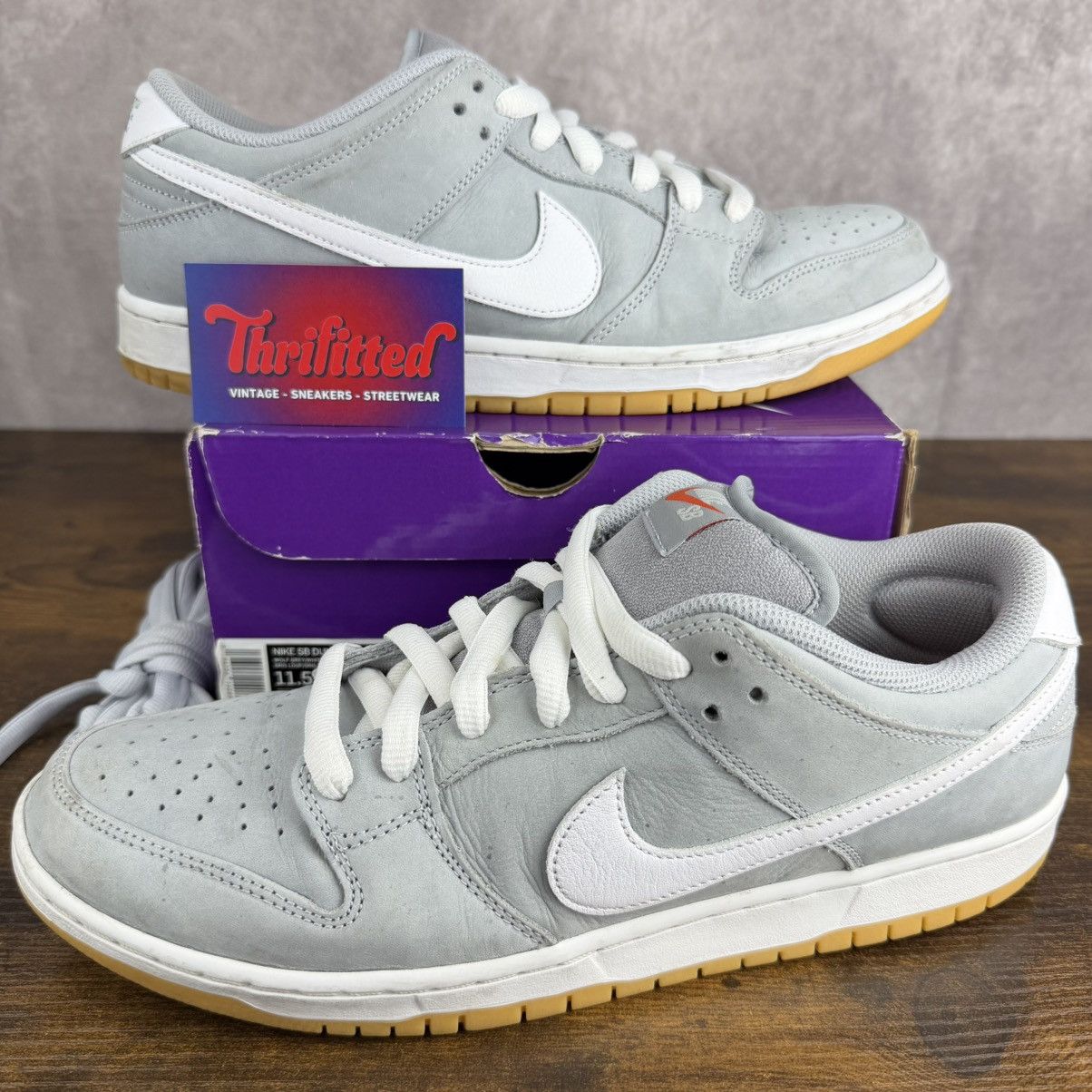Nike Nike SB Dunk Low Pro Orange Label Wolf Grey Gum DV5464-001 Size US 11.5 / EU 44-45 - 1 Thumbnail