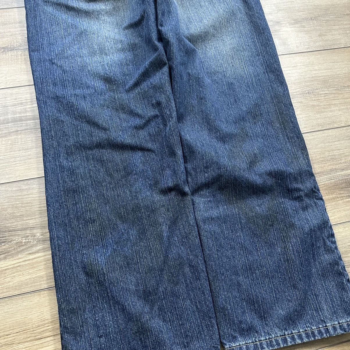 FUSAI Vintage 2000s Y2K Fusai Wide Leg Embroidered Jeans Size US 34 / EU 50 - 13 Thumbnail