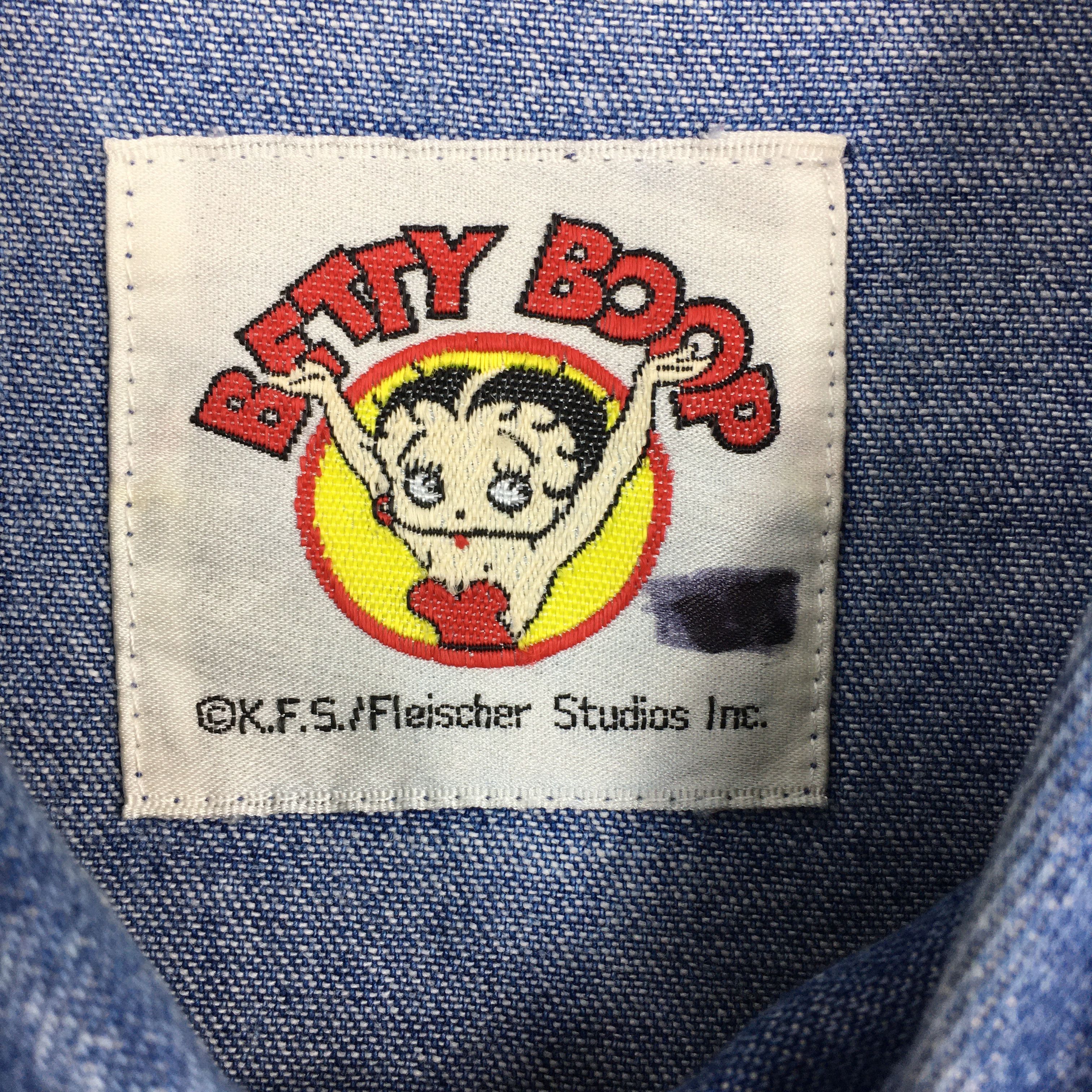 Disney × Vintage Vintage 90s Betty Boop Denim Oxfords Button Down Shirt M Size US M / EU 48-50 / 2 - 5 Thumbnail