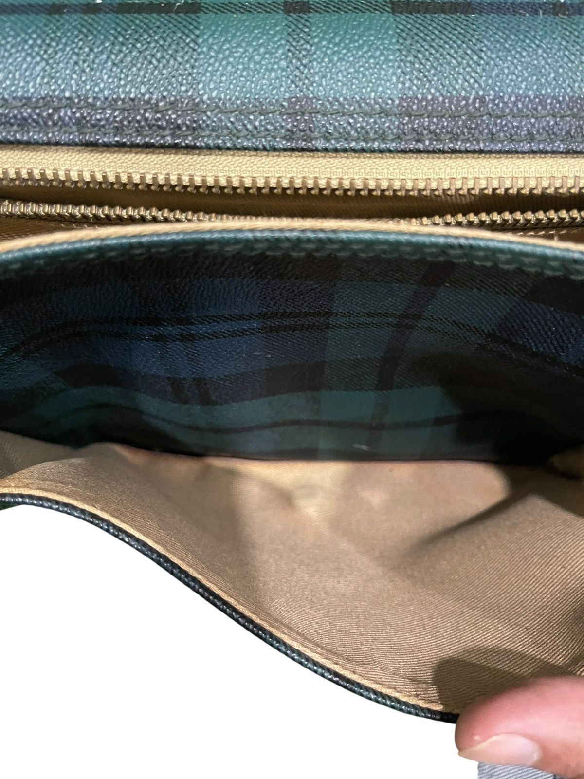 Polo Ralph Lauren Vintage Polo Ralph Lauren Plaid Crossbody Leather Bag Size ONE SIZE - 9 Thumbnail