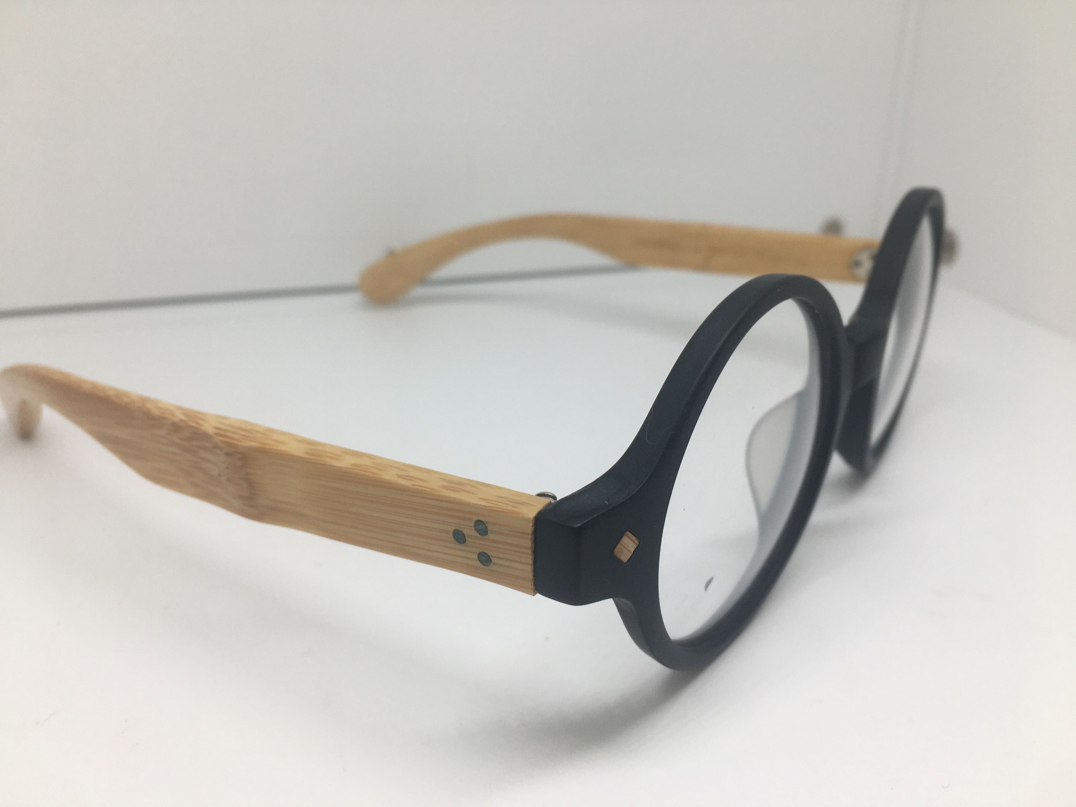 Other KOOMEE Ivy League Round Eyeglasses Frame Bamboo Arms Size ONE SIZE - 1 Thumbnail