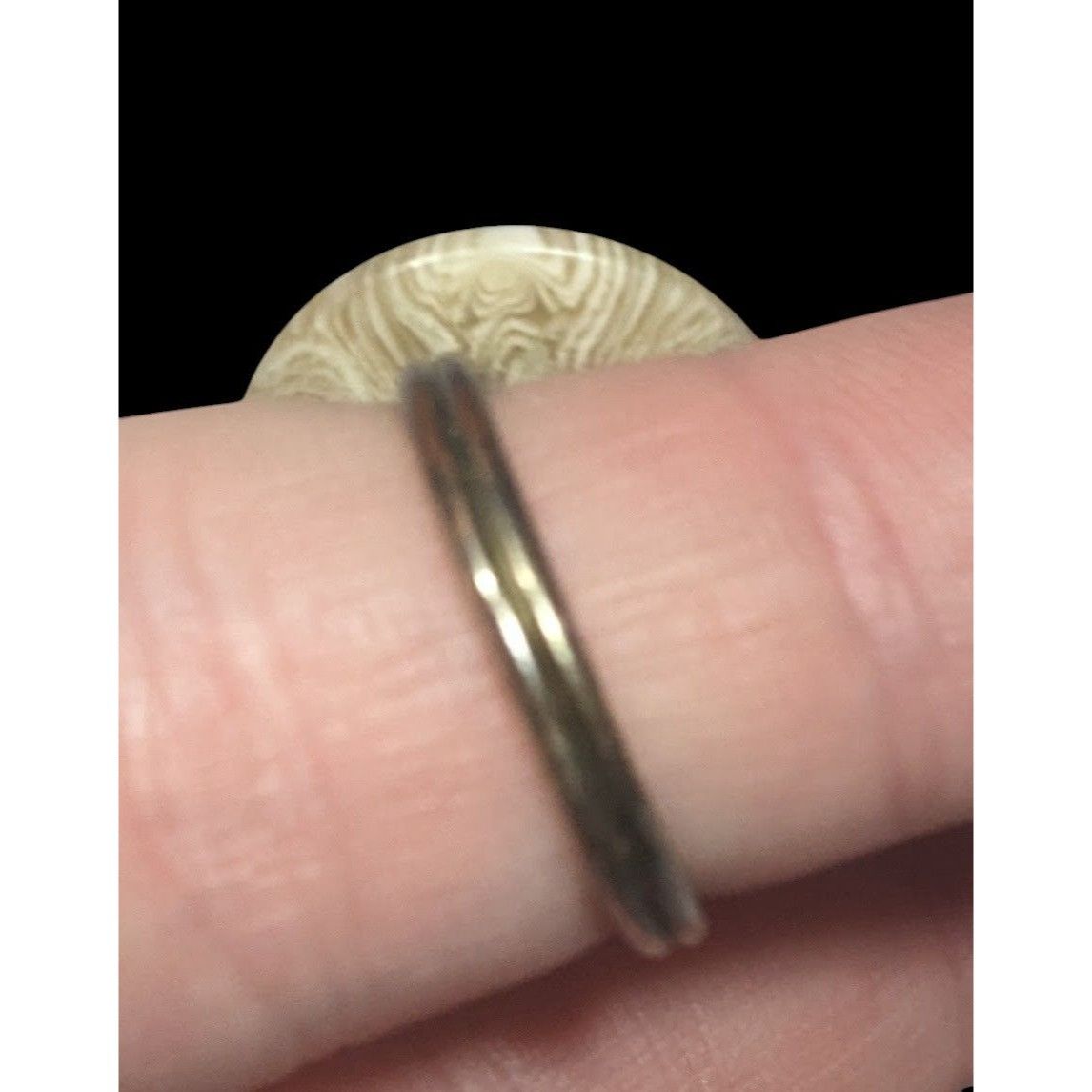 Other Handmade Upcycled Tan Button Ring Size 6 Size ONE SIZE - 4 Thumbnail