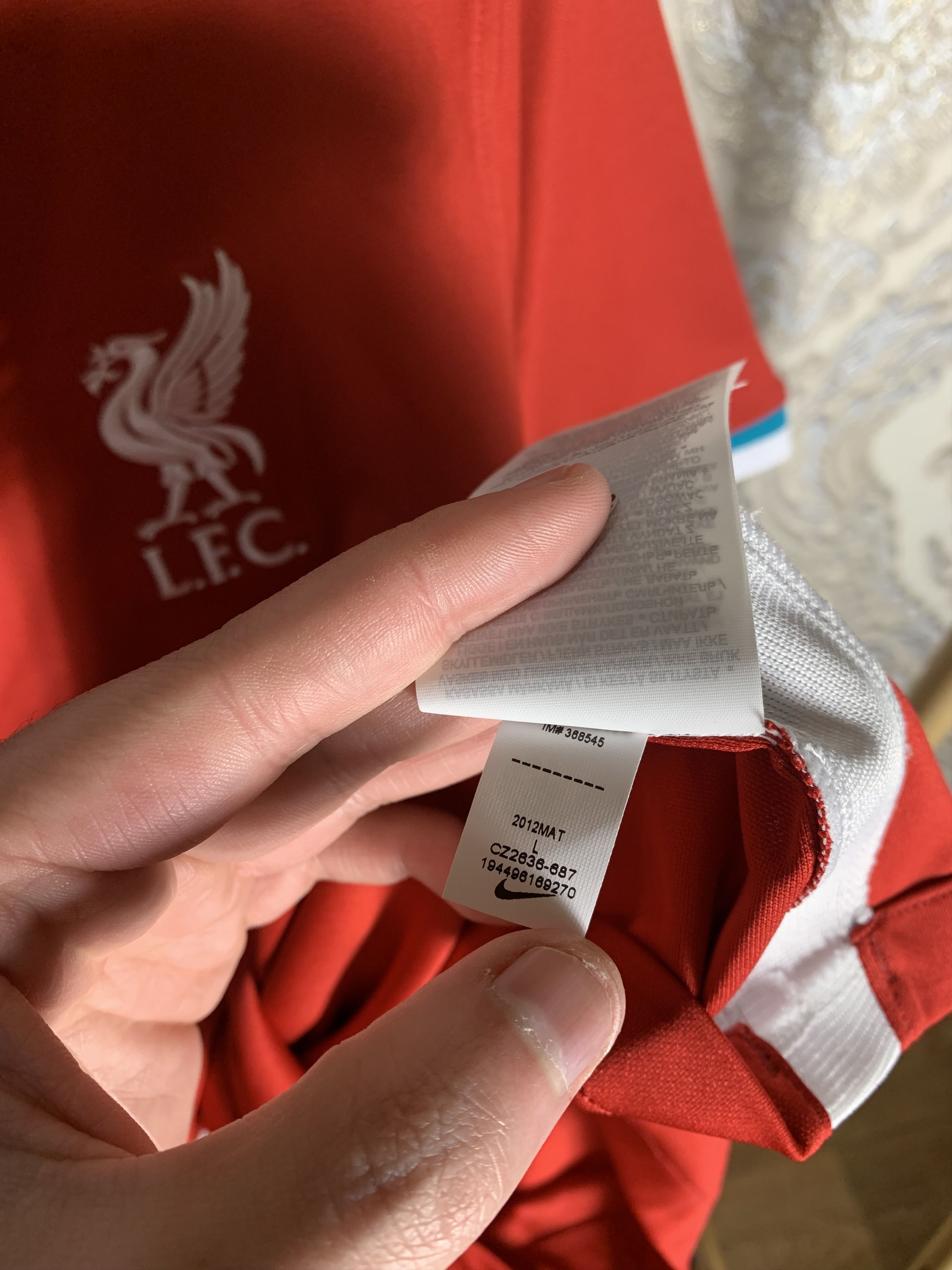 Nike VINTAGE NIKE FC LIVERPOOL ENGLAND SOCCER JERSEY RETRO Y2K Size US L / EU 52-54 / 3 - 5 Thumbnail
