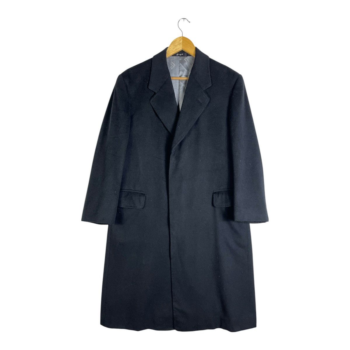 Alfred Dunhill Vintage 90s Dunhill Wool & Cashmere Coat Size US M / EU 48-50 / 2 - 1 Thumbnail