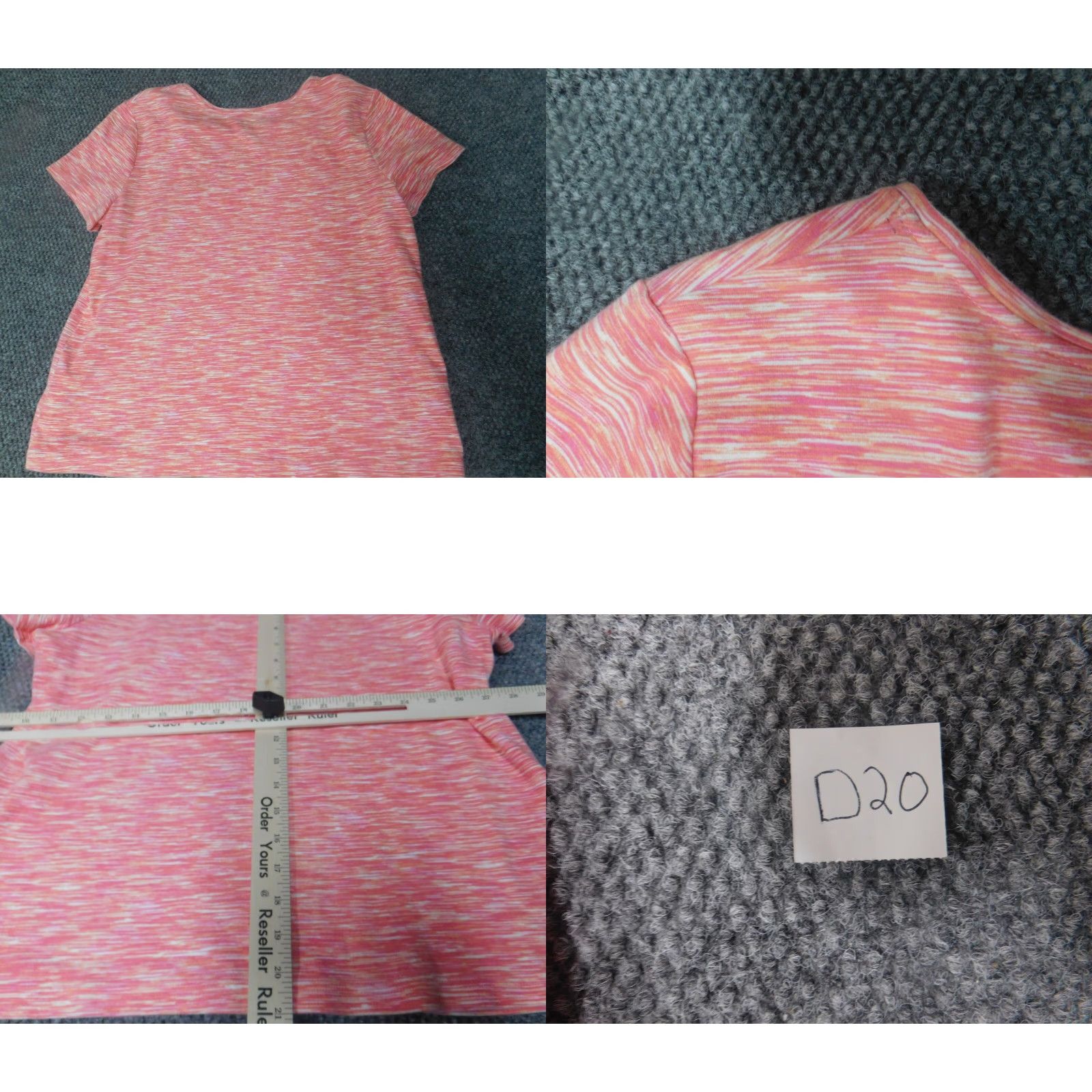 Croft & Barrow Croft & Barrow Womens Blouse XL Pink Crew Neck Short Sleeve Polyester Rayon Croft & Barrow Geometric Casual Classic Stretch 200? Size XL / US 12-14 / IT 48-50 - 8 Thumbnail