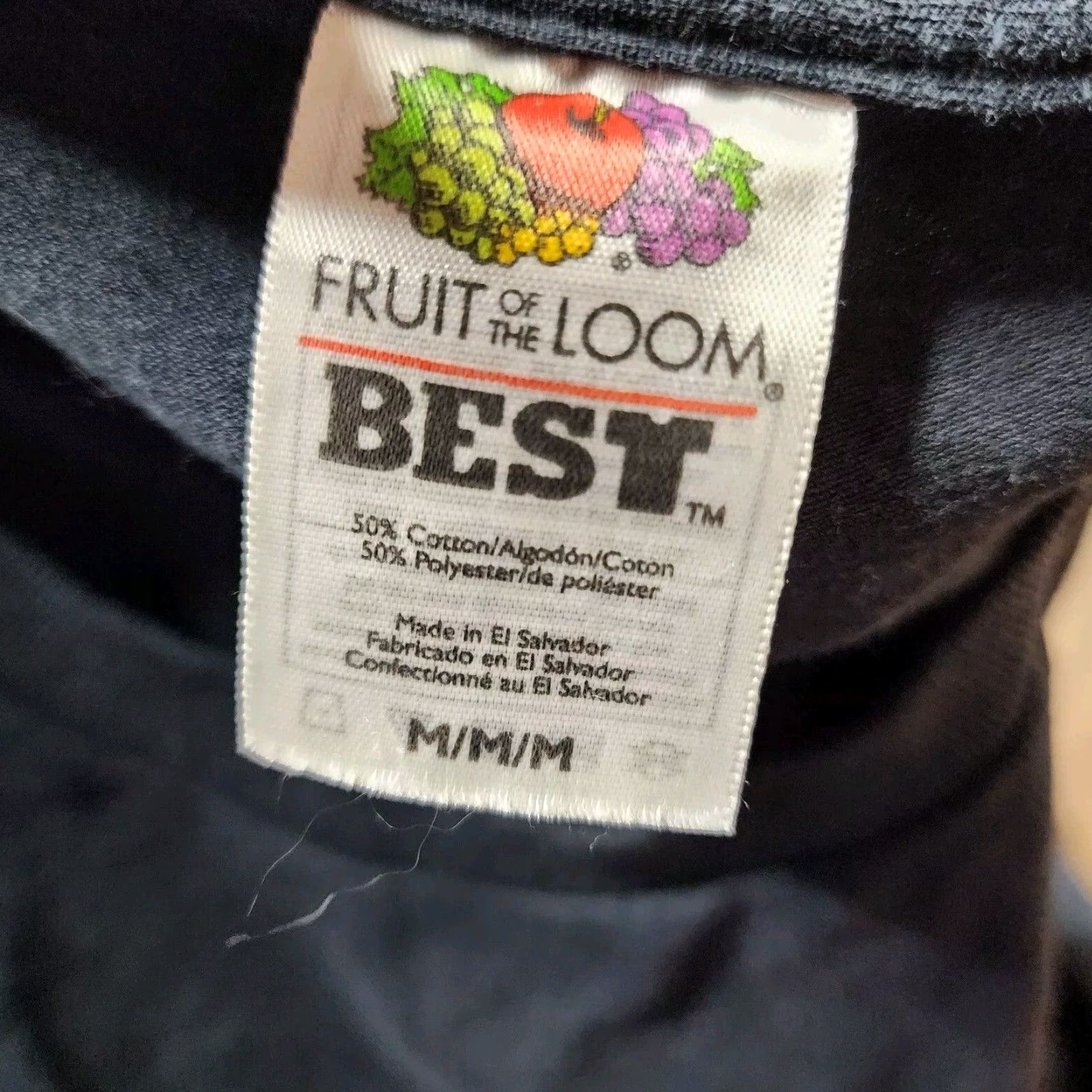 Fruit Of The Loom VINTAGE Fruit of the Loom Mens Short Sleeve T Shirt Black USA Size US M / EU 48-50 / 2 - 5 Thumbnail