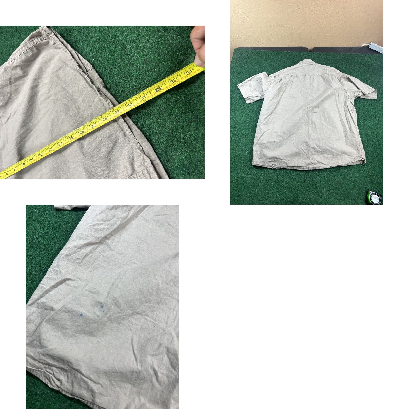 Wrangler Wrangler Mens Beige Shirt Size 2XL Premium Quality Button-Up Short Sleeve Size US XXL / EU 58 / 5 - 8 Thumbnail