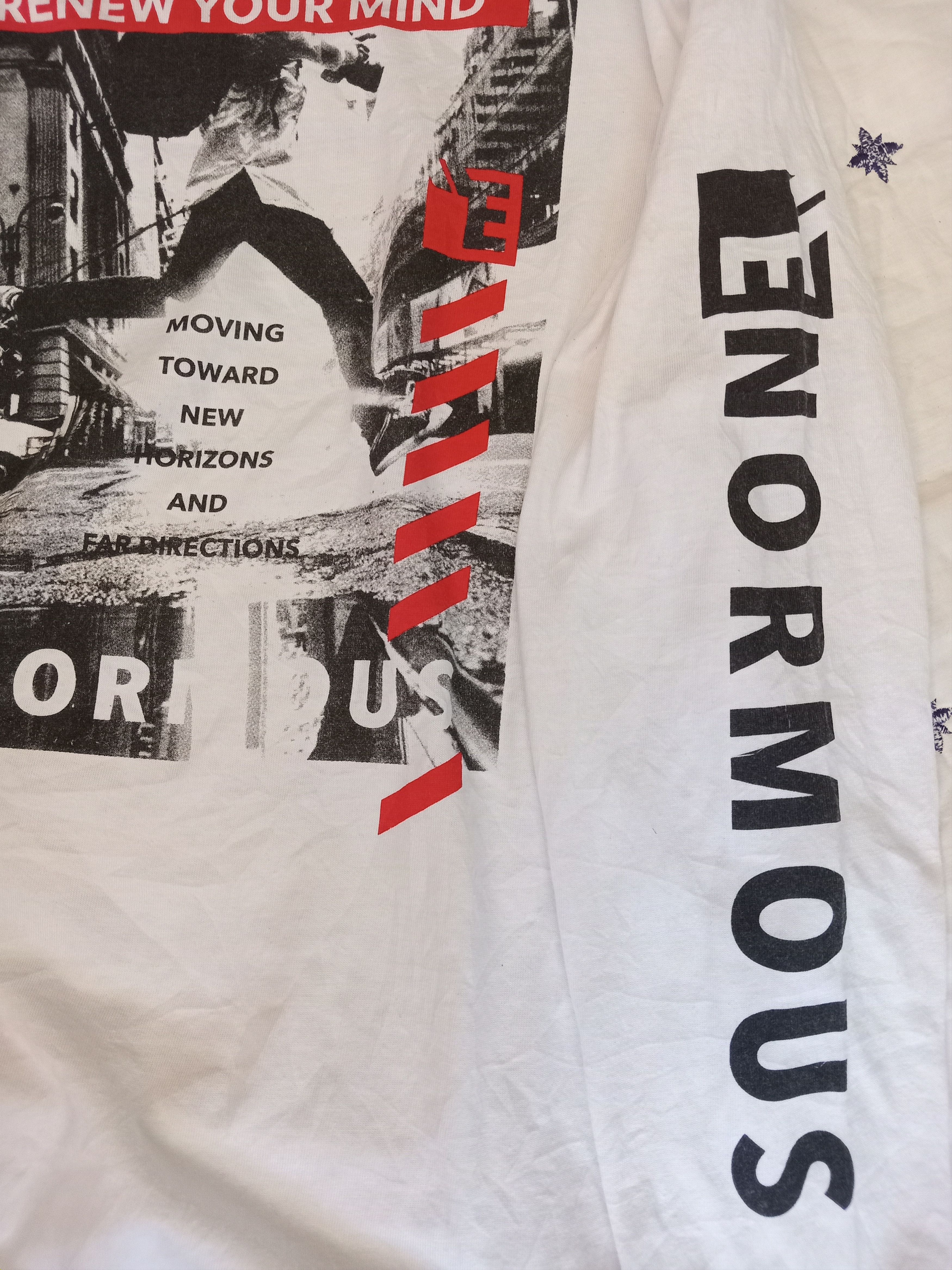 Japanese Brand T-GRAPHICS Renew Your Mind Enormous Long Sleeve T-Shirt Size US M / EU 48-50 / 2 - 10 Thumbnail
