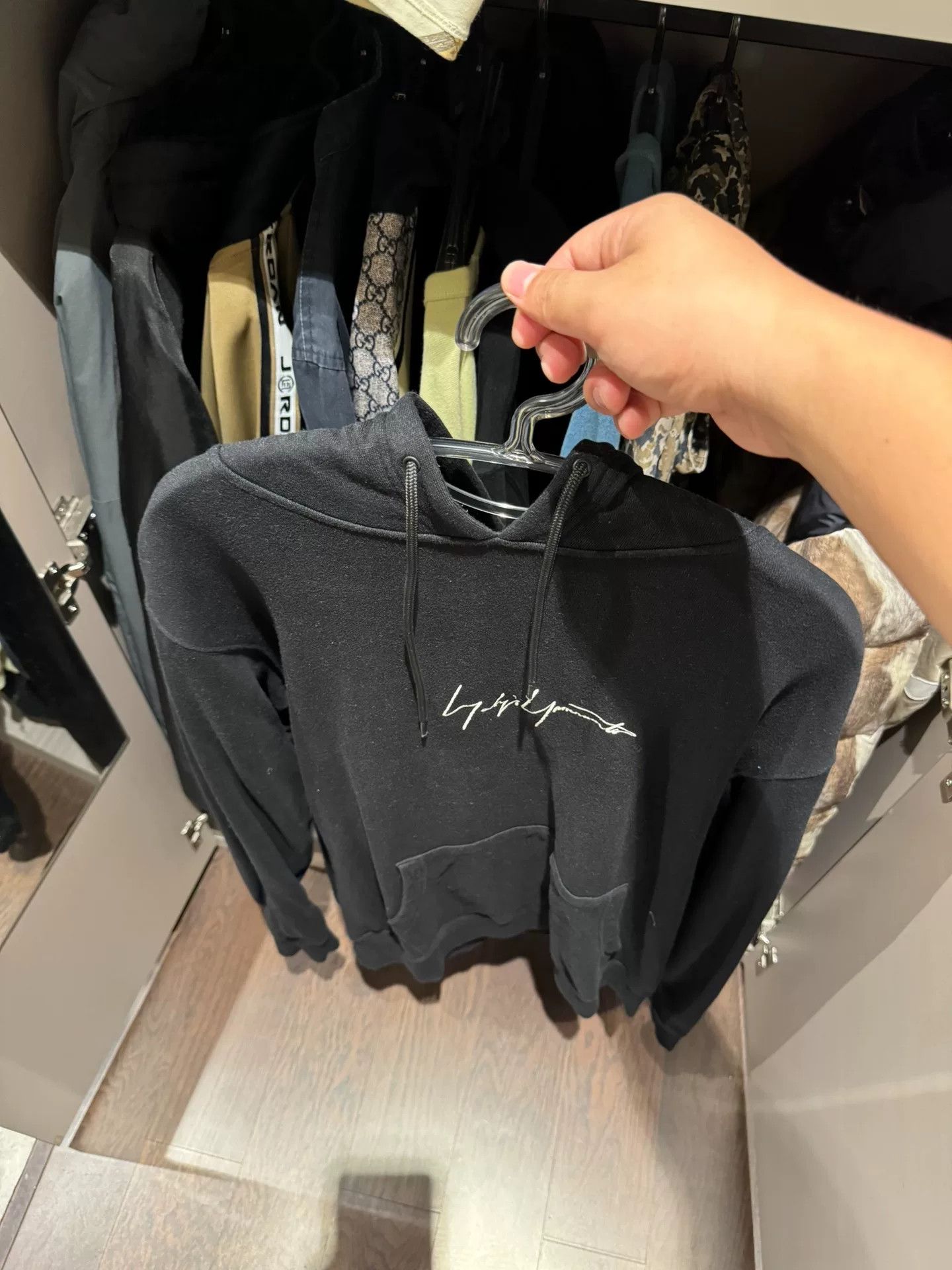Yohji Yamamoto black embroidered sweatshirt by Yohji Yamamoto Size US S / EU 44-46 / 1 - 1 Thumbnail