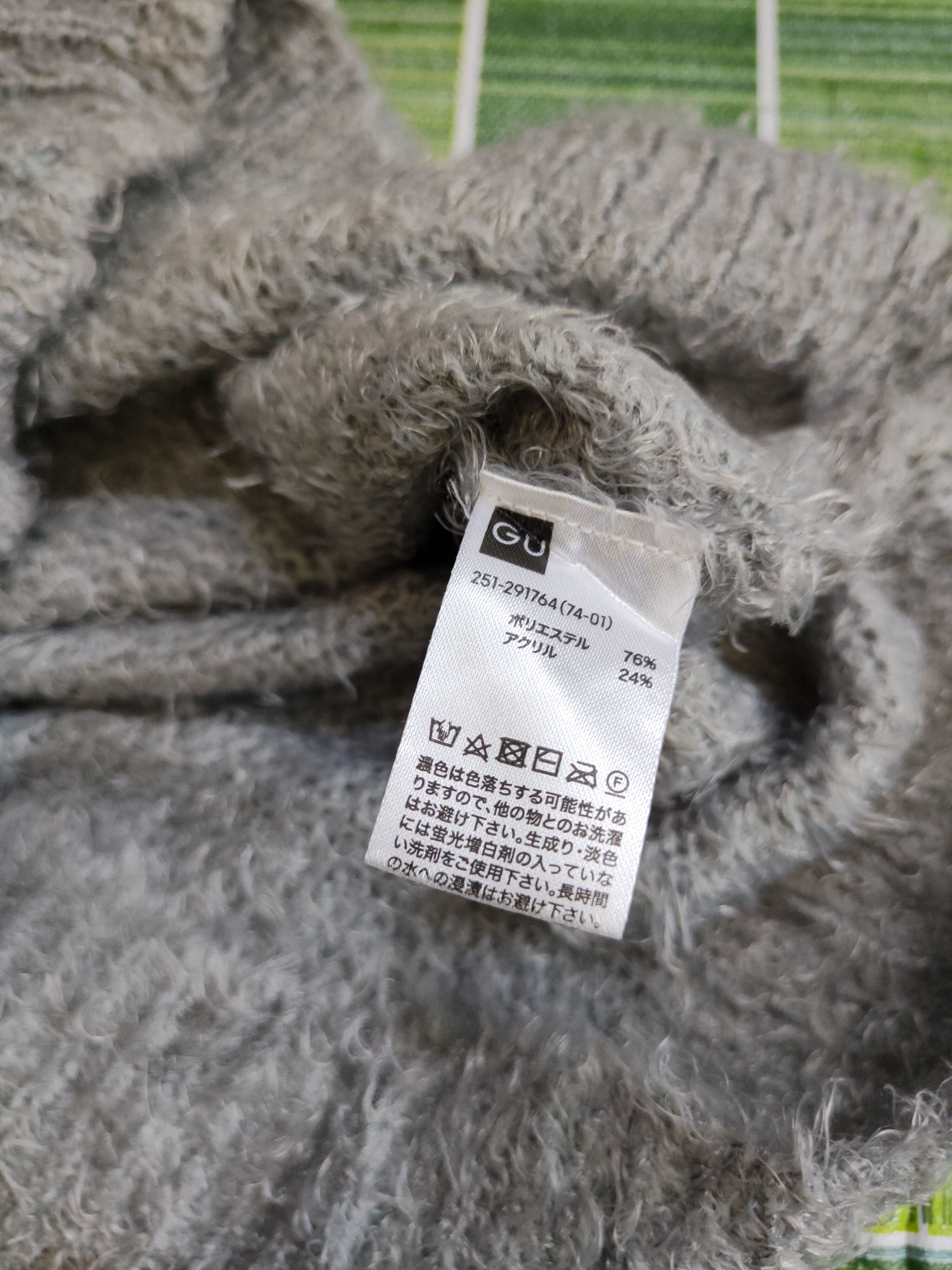 GU GU Dark Gray Shag Shaggy Fur Mohair Knitwear #S2094 Size S / US 4 / IT 40 - 11 Thumbnail