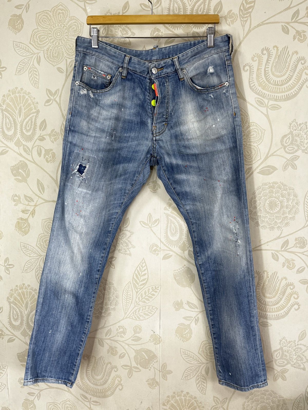 Dsquared2 DSquared2 Distressed Painters Denim Made In Italy Jeans Size US 32 / EU 48 - 4 Thumbnail