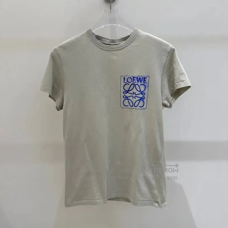 Loewe Loewe Short Sleeve Embroidered Logo Tee . Size XXS / US 00 / IT 34 - 1 Thumbnail