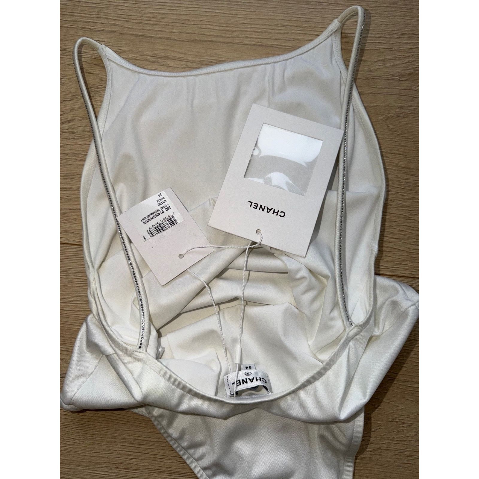 Chanel Logo One Piece Swimsuit Runway Bathingsuit 34 Size XXS / US 00 / IT 34 - 13 Thumbnail