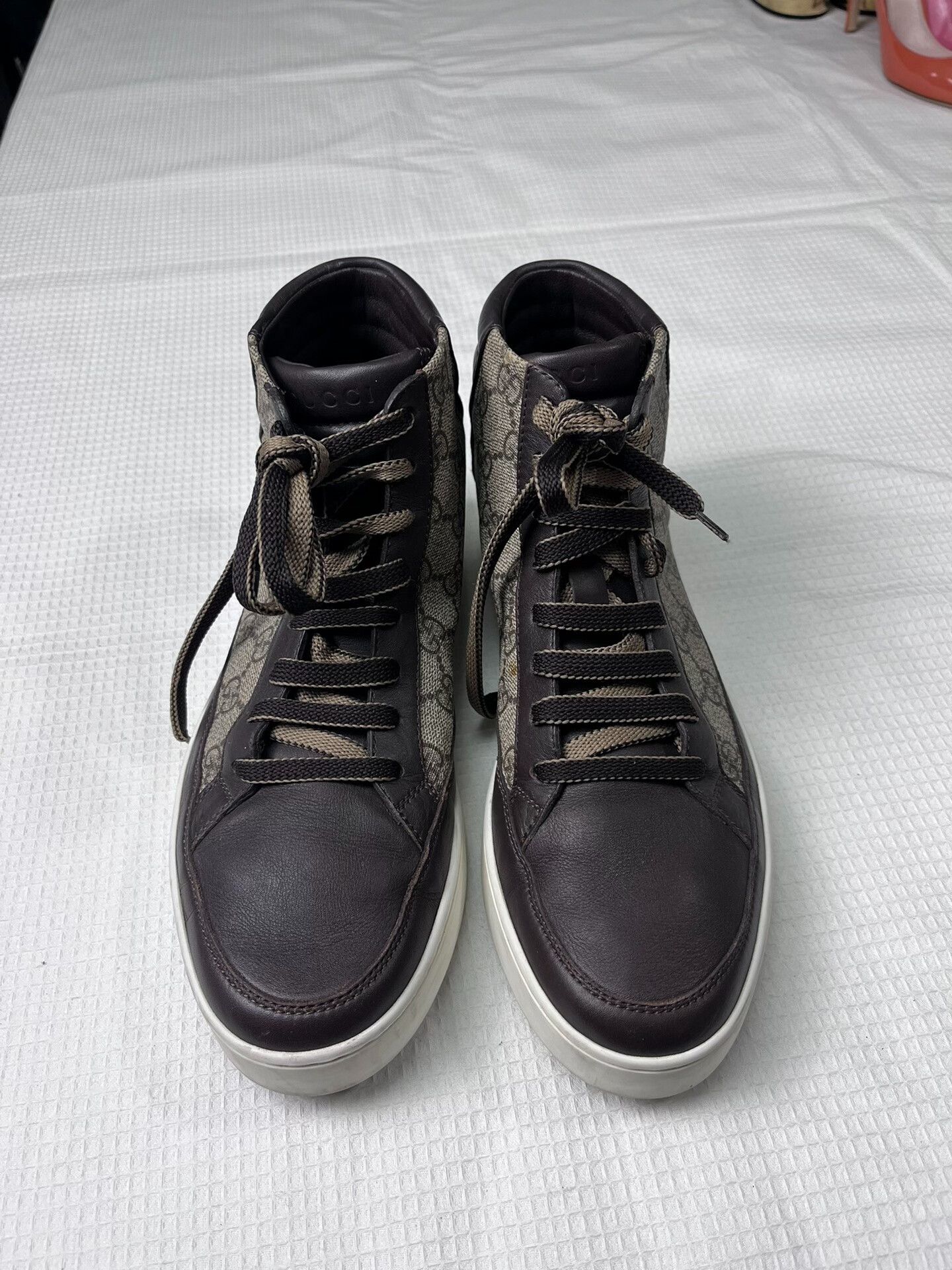 Gucci Gucci All-Over Print High-Top Sneakers Size US 7.5 / EU 40-41 - 1 Thumbnail