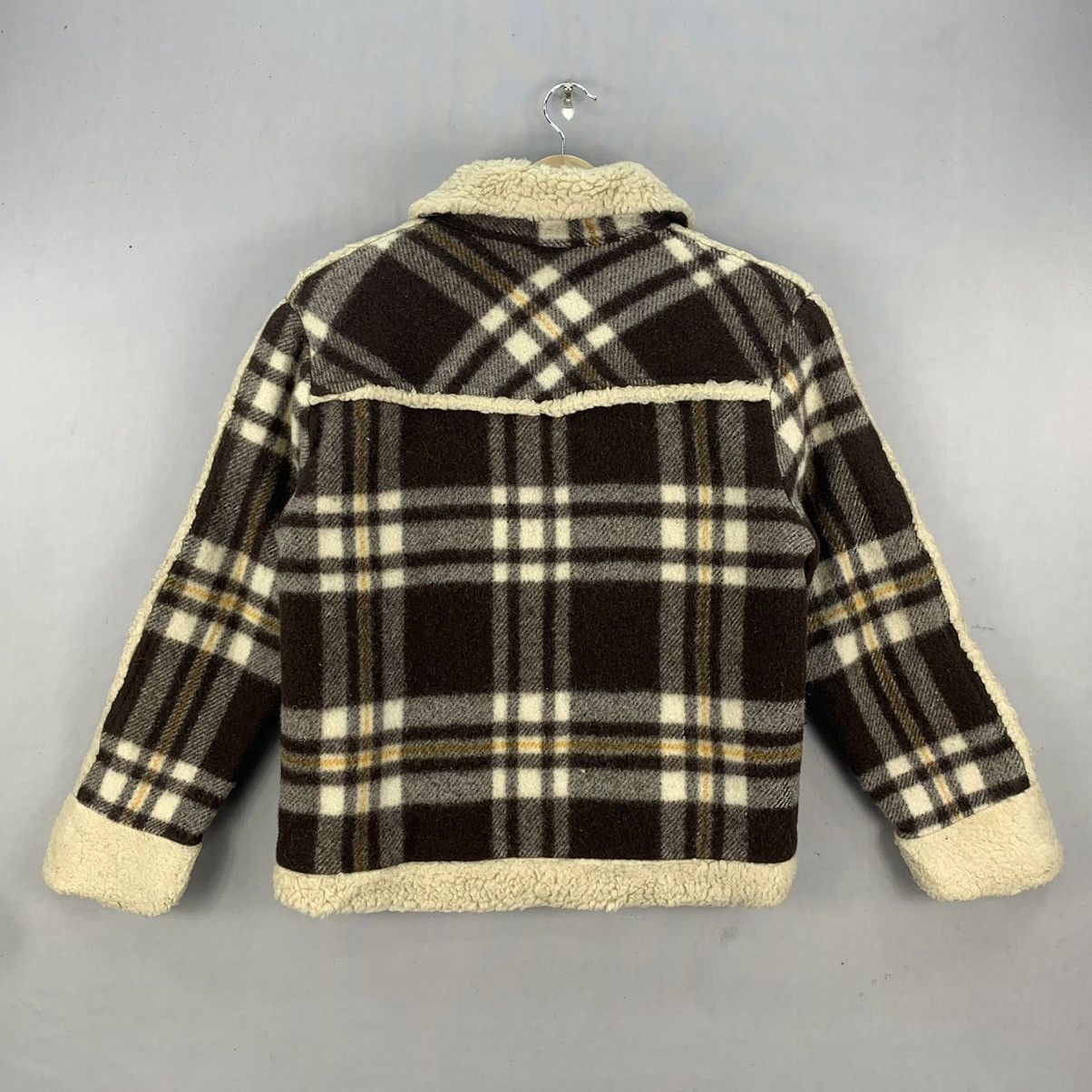 Japanese Brand Vintage Japan Sherpa Wool Plaid Jacket Size US S / EU 44-46 / 1 - 5 Thumbnail