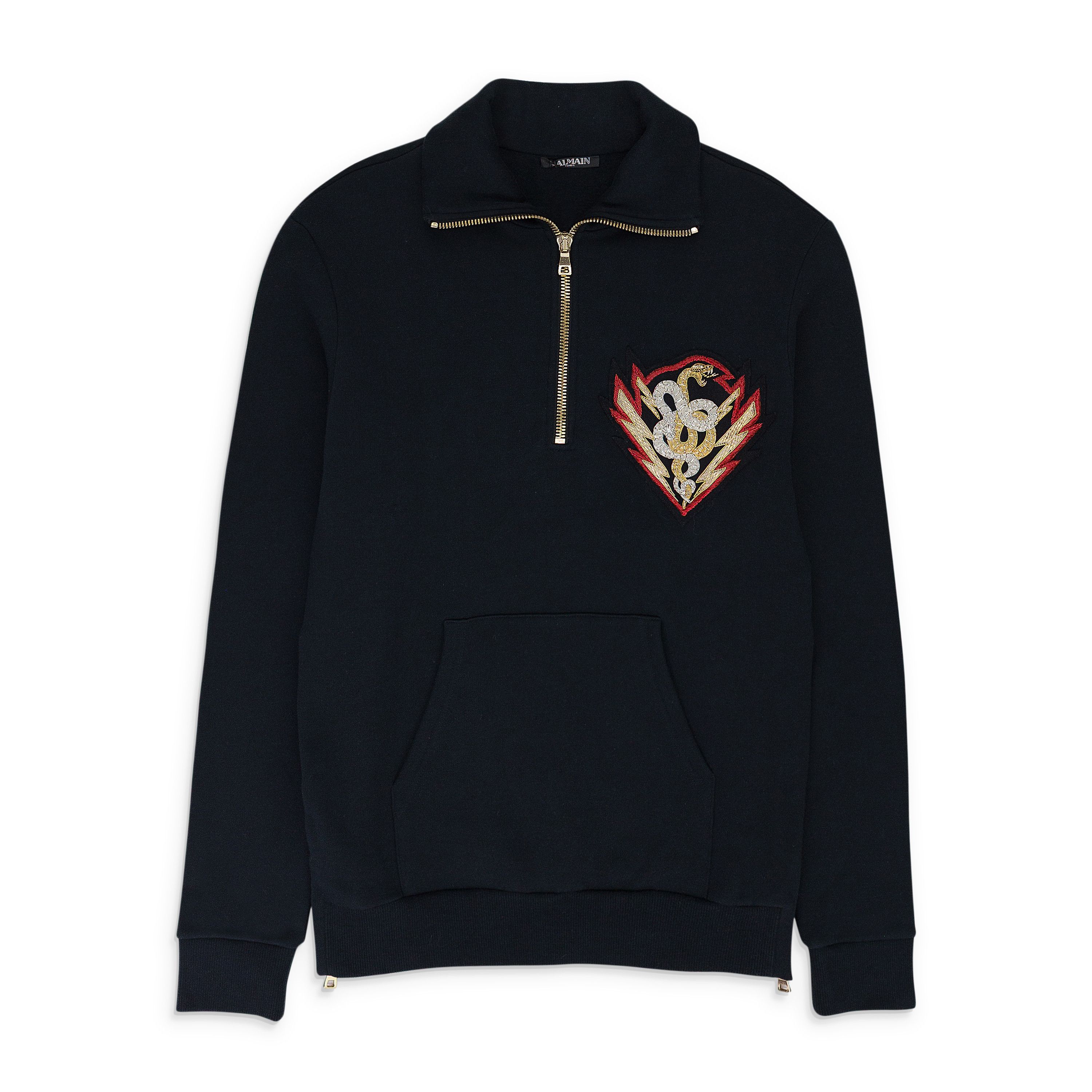 Balmain Balmain Side Zip Hoodie | Grailed
