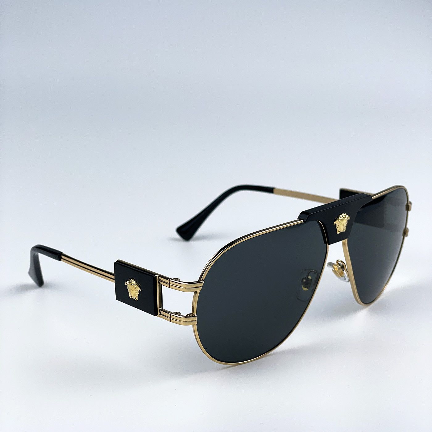 Versace NEW Versace VE2252 100287 Metal Pilot Men Sunglasses0 Size ONE SIZE - 6 Thumbnail