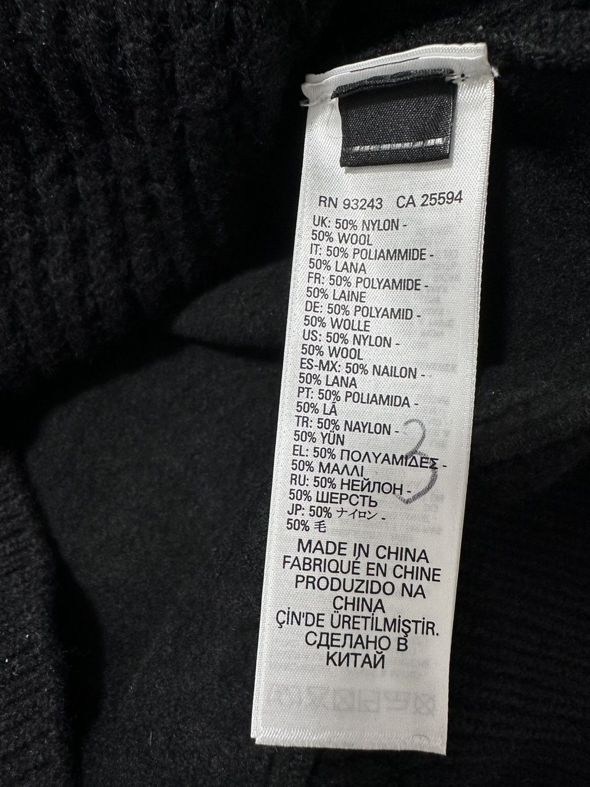 Diesel Diesel Black K-Rushis Sweater Knit Wool Combination Size S Size US S / EU 44-46 / 1 - 6 Thumbnail