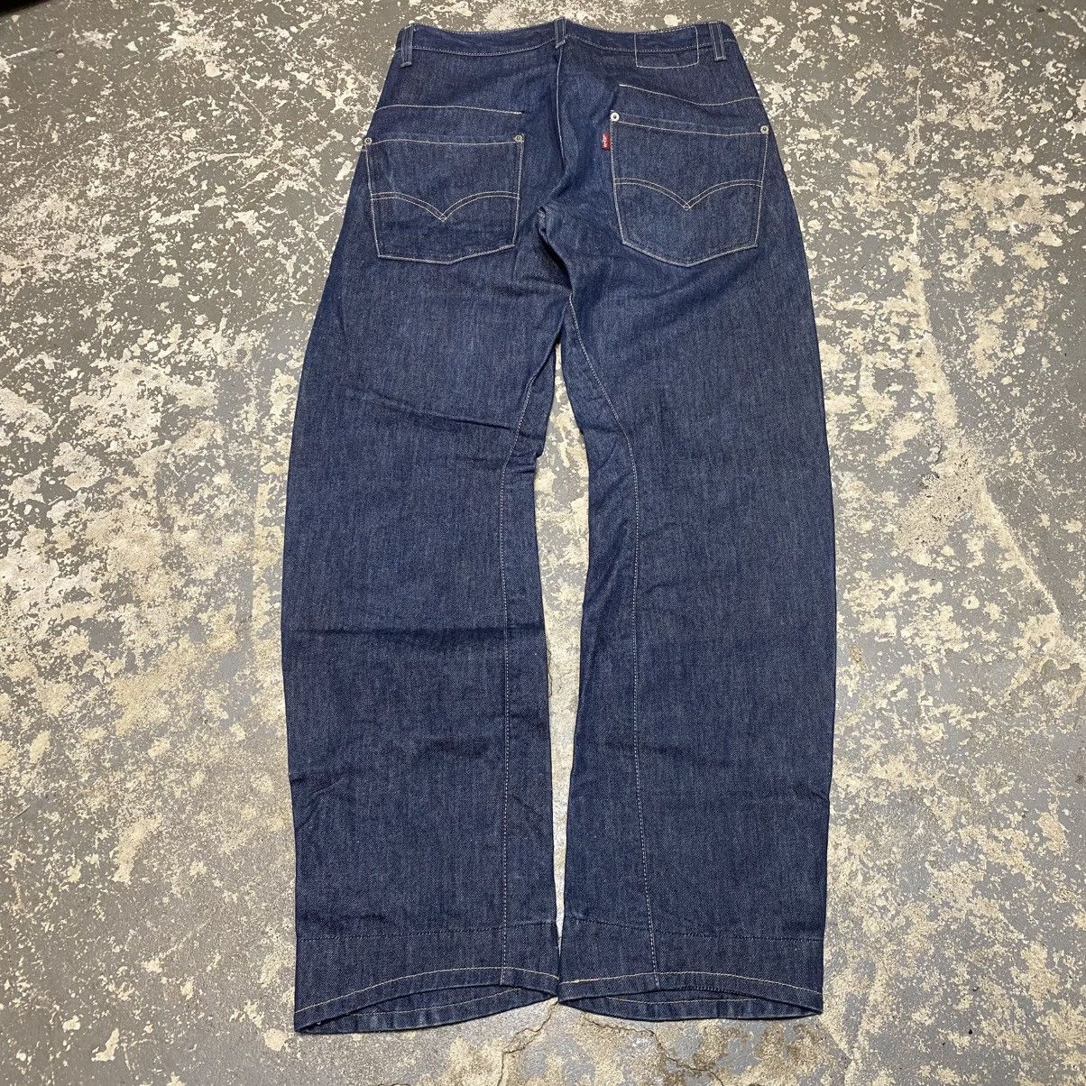 Japanese Brand × Levi's × Vintage Vintage Levi’s Engineered Twisted Leg Denim Jeans 90s Size US 31 - 12 Thumbnail