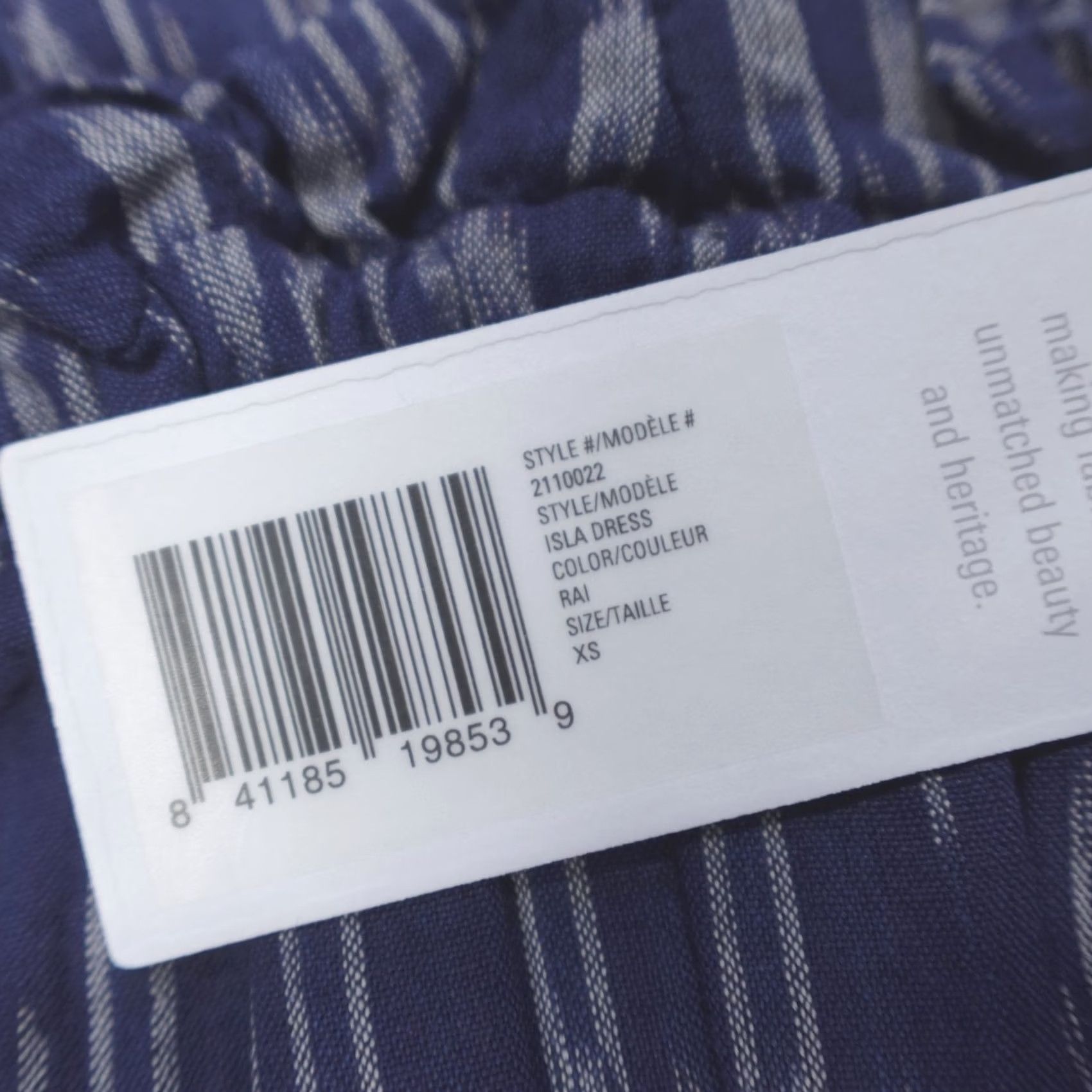 Outerknown Outerknown + Piece&CO Isla Dress Cami Jumpsuit RAI Navy Blue Women's Size XS Size XS / US 0-2 / IT 36-38 - 3 Thumbnail