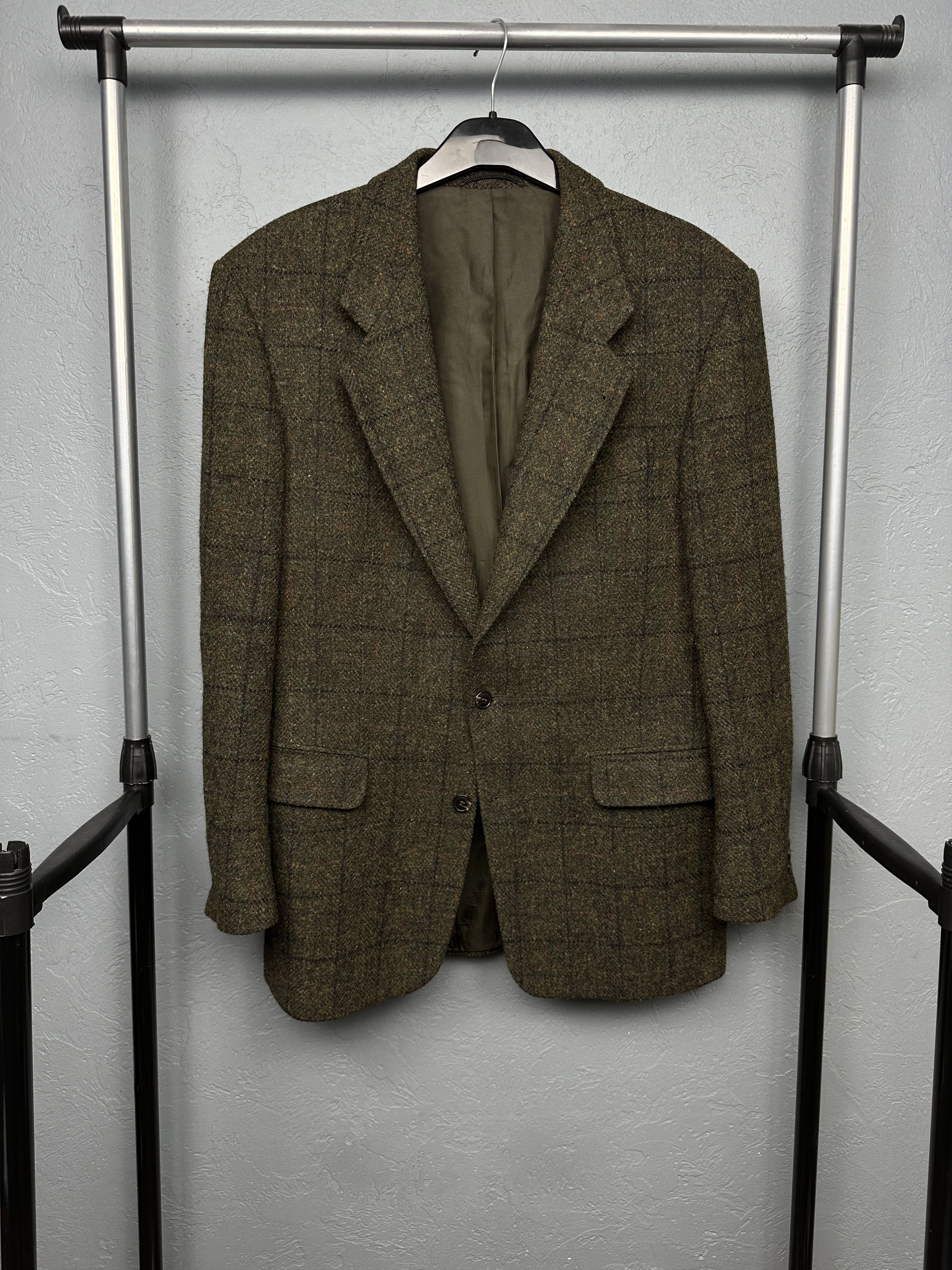 Harris Tweed Harris Tweed Wool Mens Two Buttons Blazer Jacket Size US M / EU 48-50 / 2 - 1 Thumbnail