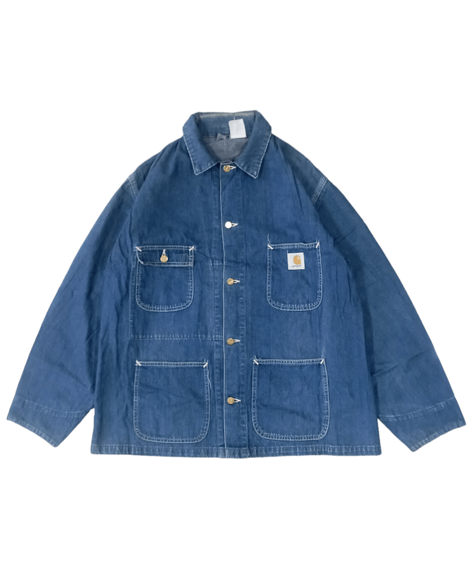 Vintage Carhartt Denim Jacket Chore Vintage 80s | Grailed