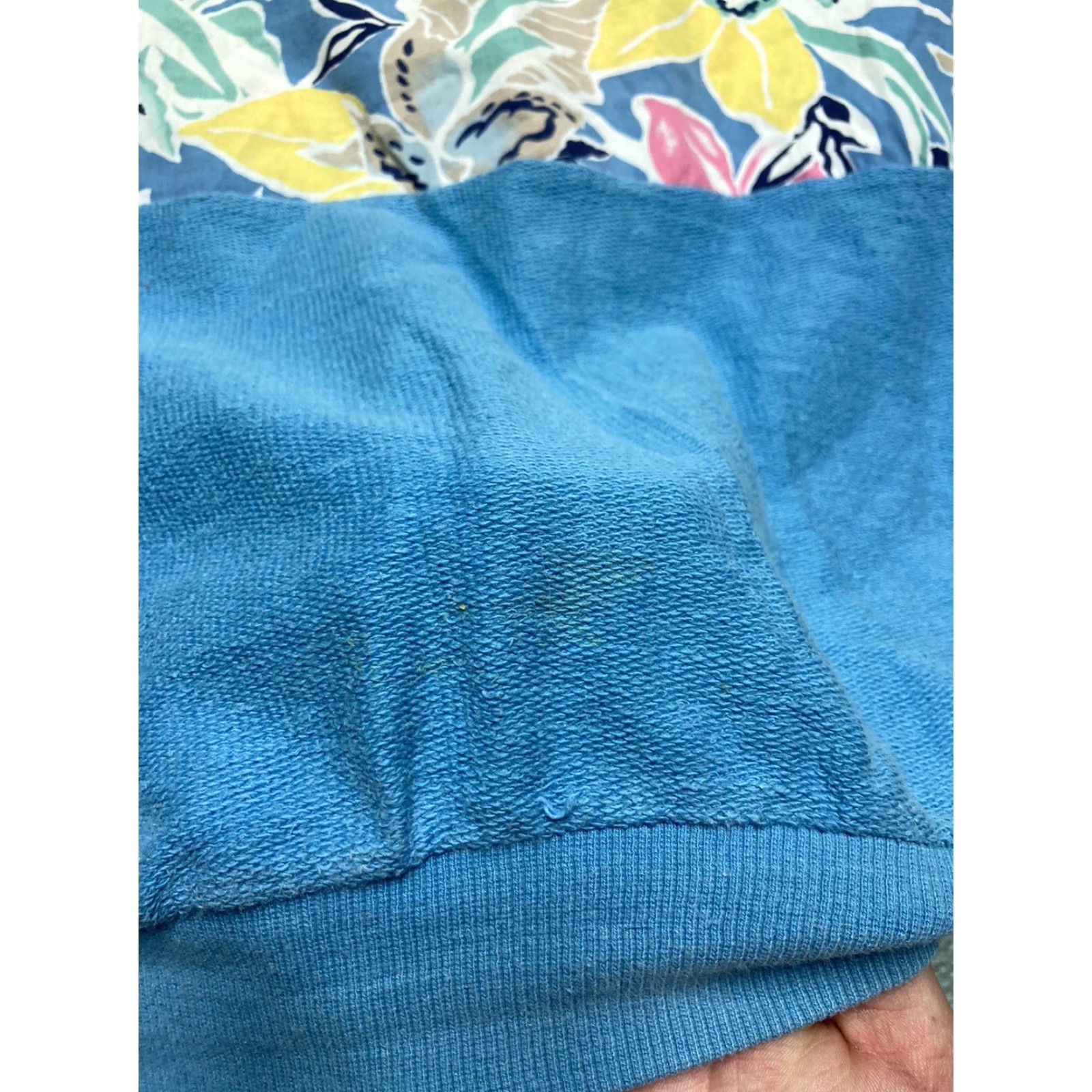 Vintage VINTAGE Woolrich Sweater Sweatshirt Floral Hawaiian Cotton XL Men Blue Pullover Size US XL / EU 56 / 4 - 3 Thumbnail