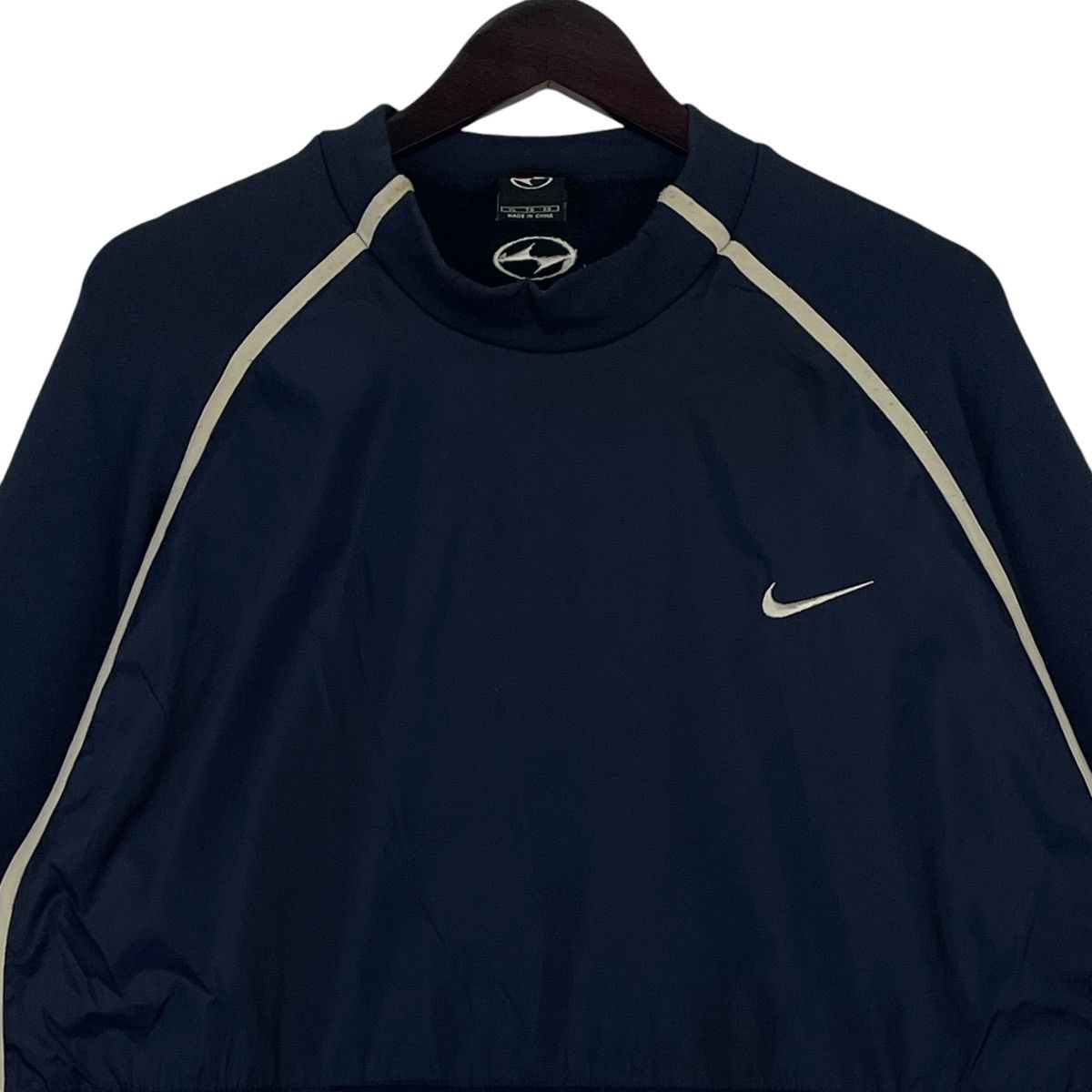 Nike × Vintage Vintage Nike Fit Navy Blue Pullover Jumper Size XL Size US XL / EU 56 / 4 - 4 Thumbnail