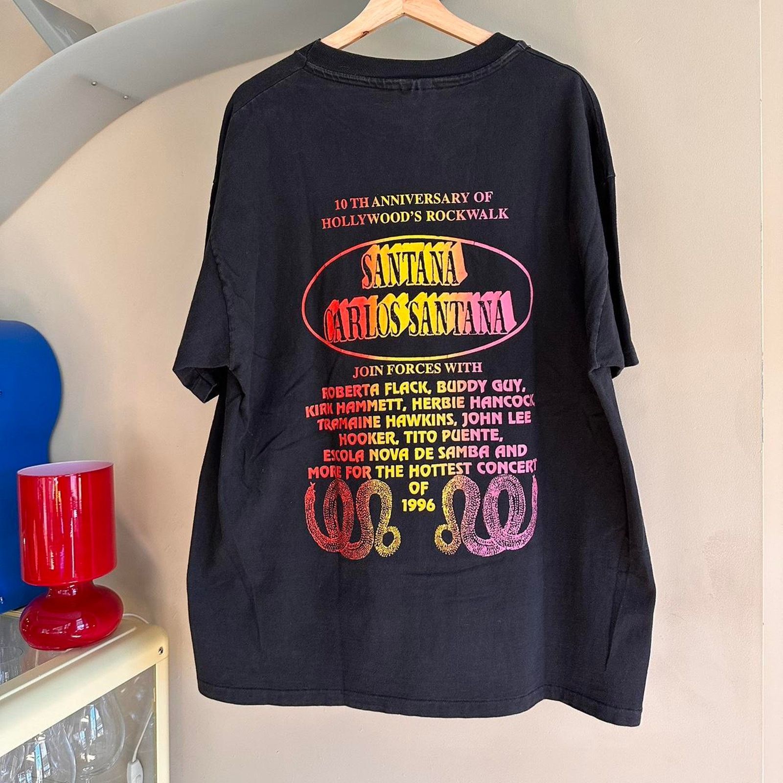 Band Tees × Vintage Vintage 1996 Carlos Santana Shirt Size US XL / EU 56 / 4 - 5 Thumbnail