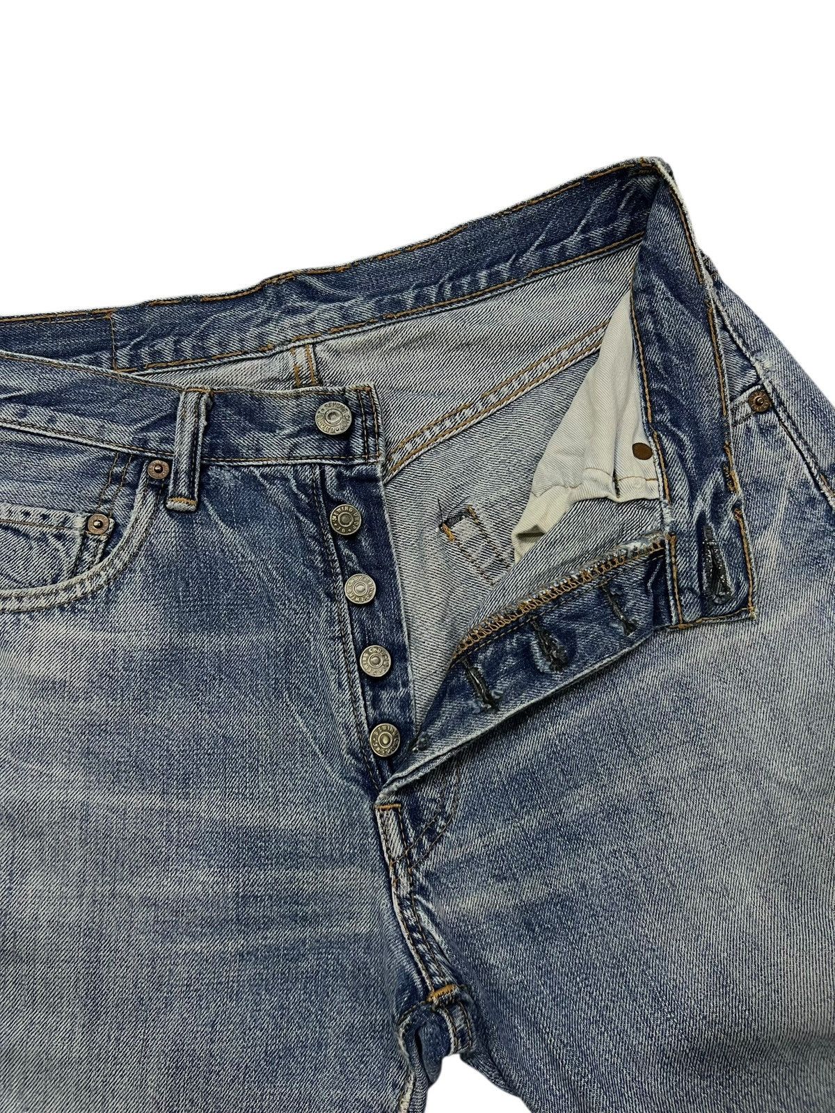 Denime Vintage 90s Sewing Chop O’alls Selvedge Denim Japan Size US 29 - 9 Thumbnail